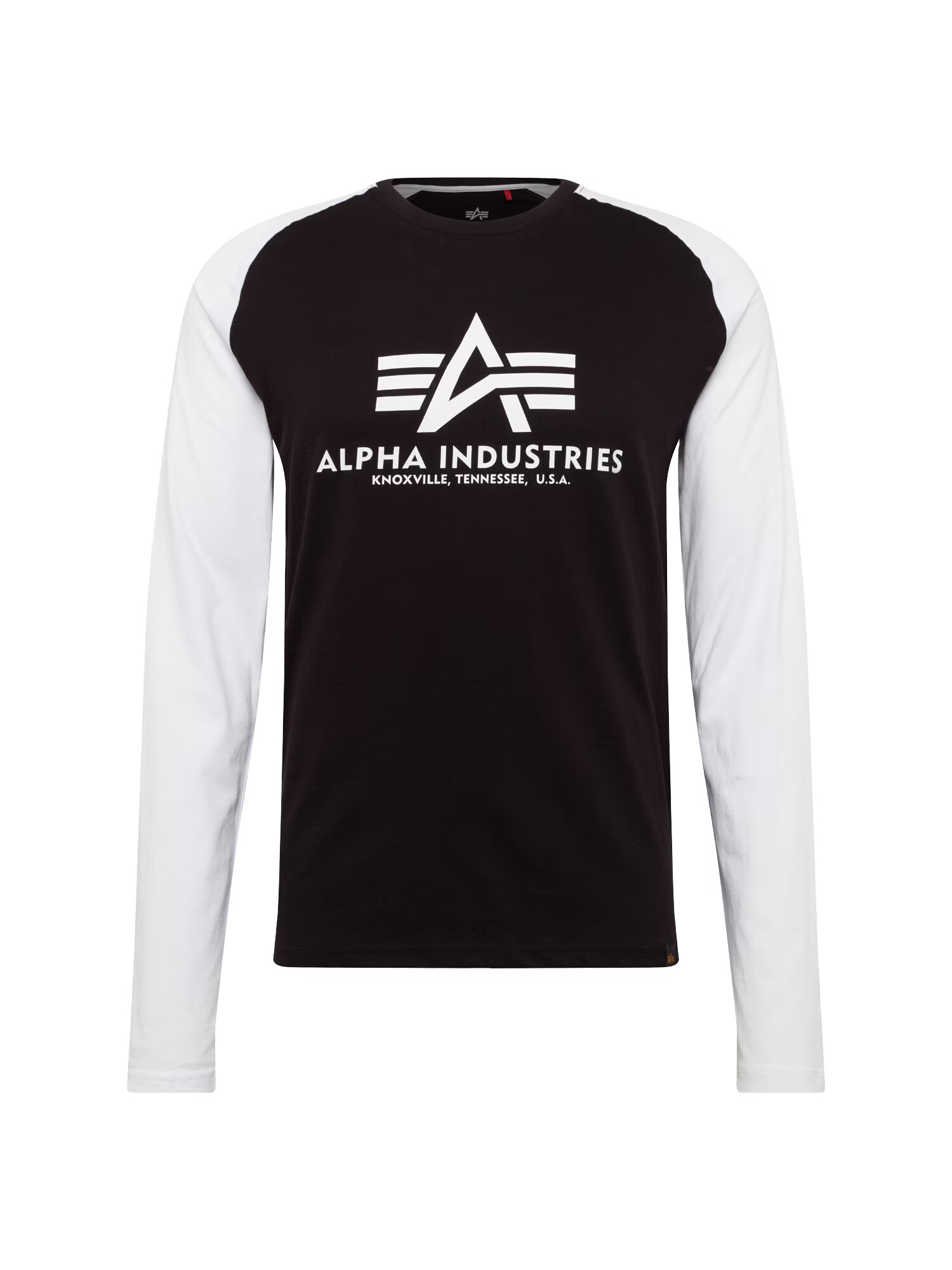 ALPHA INDUSTRIES Majica črna / bela - Pepit.si