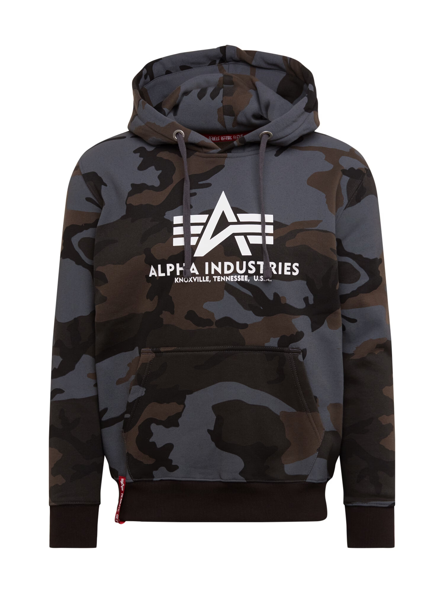 ALPHA INDUSTRIES Majica rjava / siva / črna / bela - Pepit.si