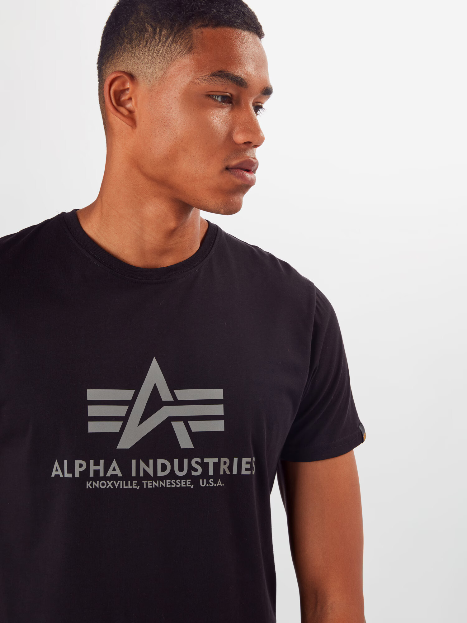 ALPHA INDUSTRIES Majica siva / črna - Pepit.si