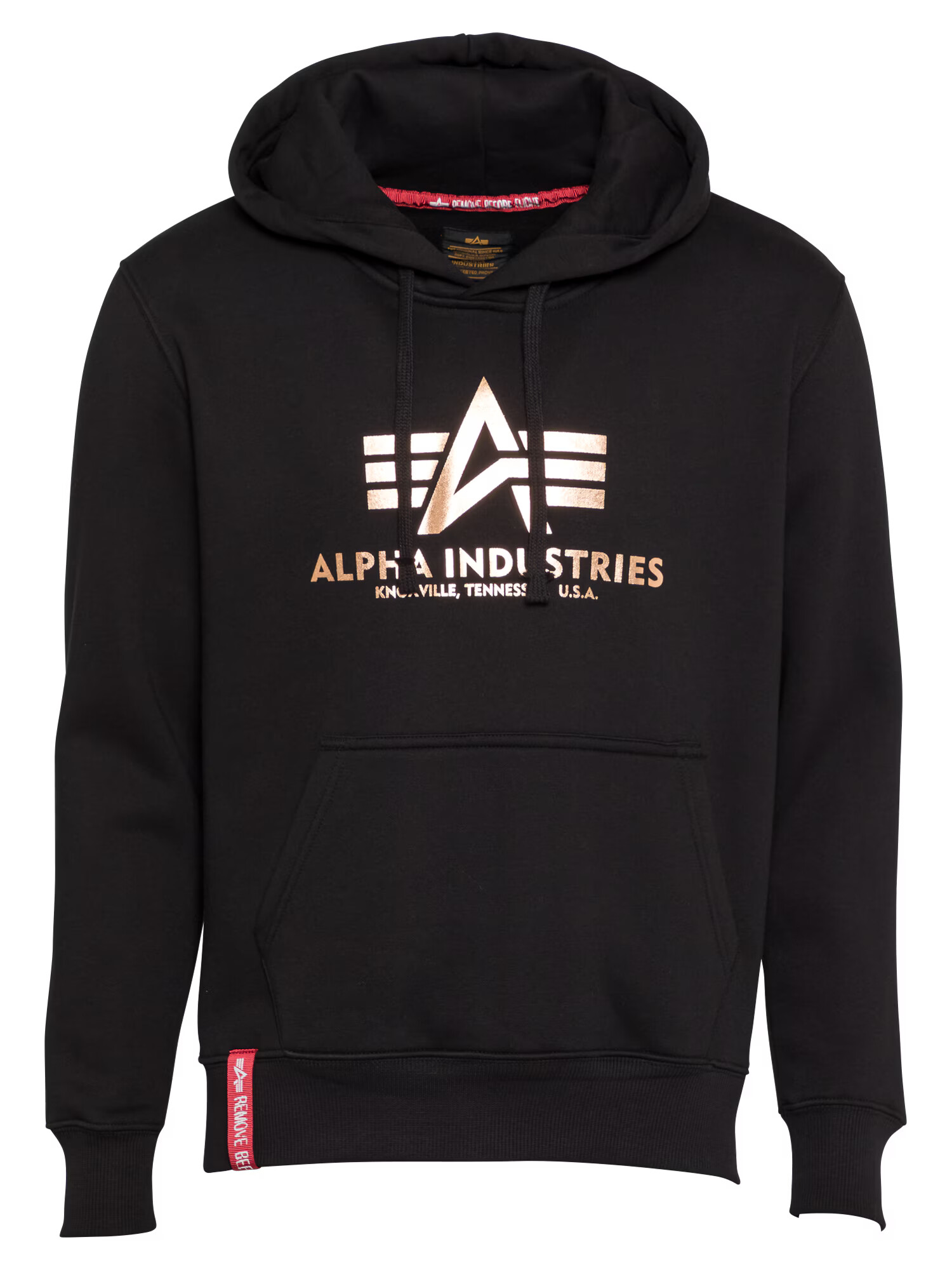 ALPHA INDUSTRIES Majica zlata / črna - Pepit.si