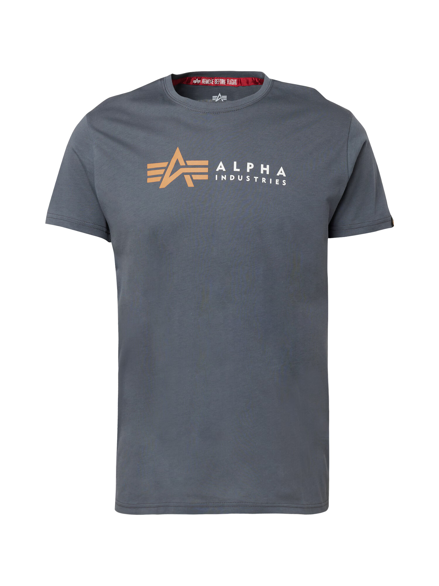 ALPHA INDUSTRIES Majica grafit / marelica / bela - Pepit.si