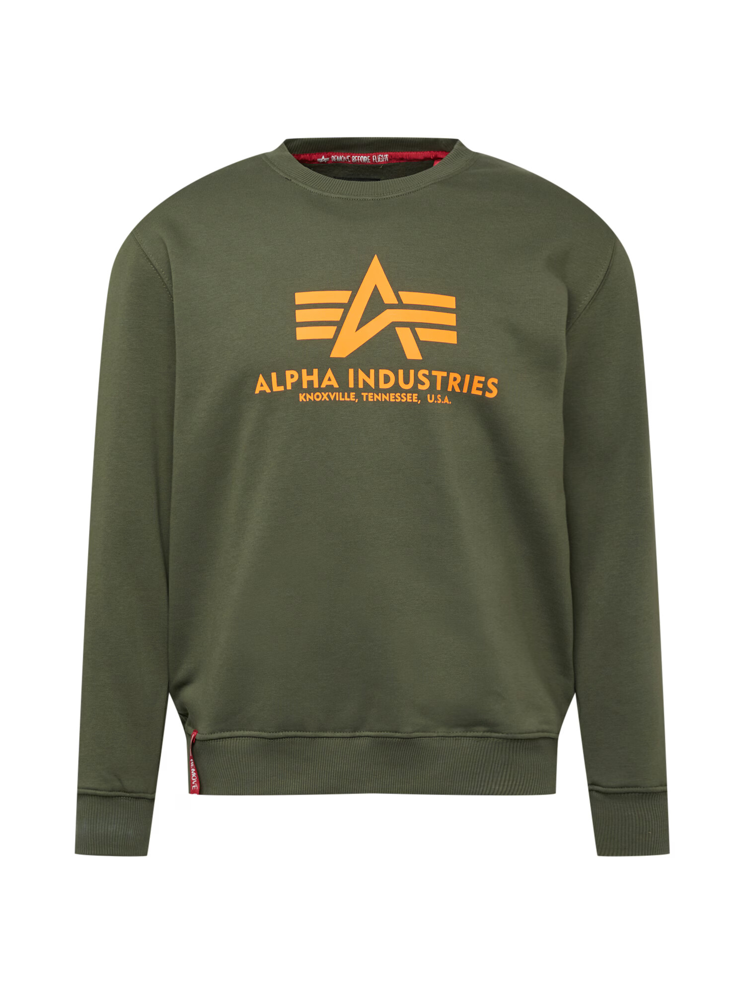 ALPHA INDUSTRIES Majica kaki / svetlo oranžna - Pepit.si