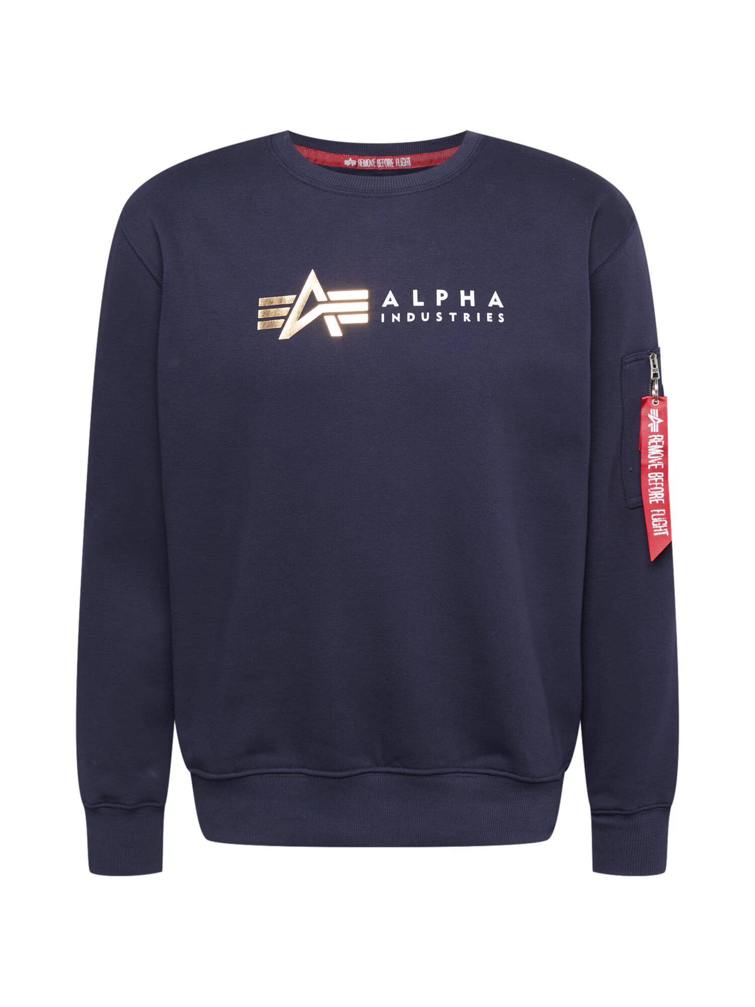 ALPHA INDUSTRIES Majica marine / zlata / rdeča / bela - Pepit.si