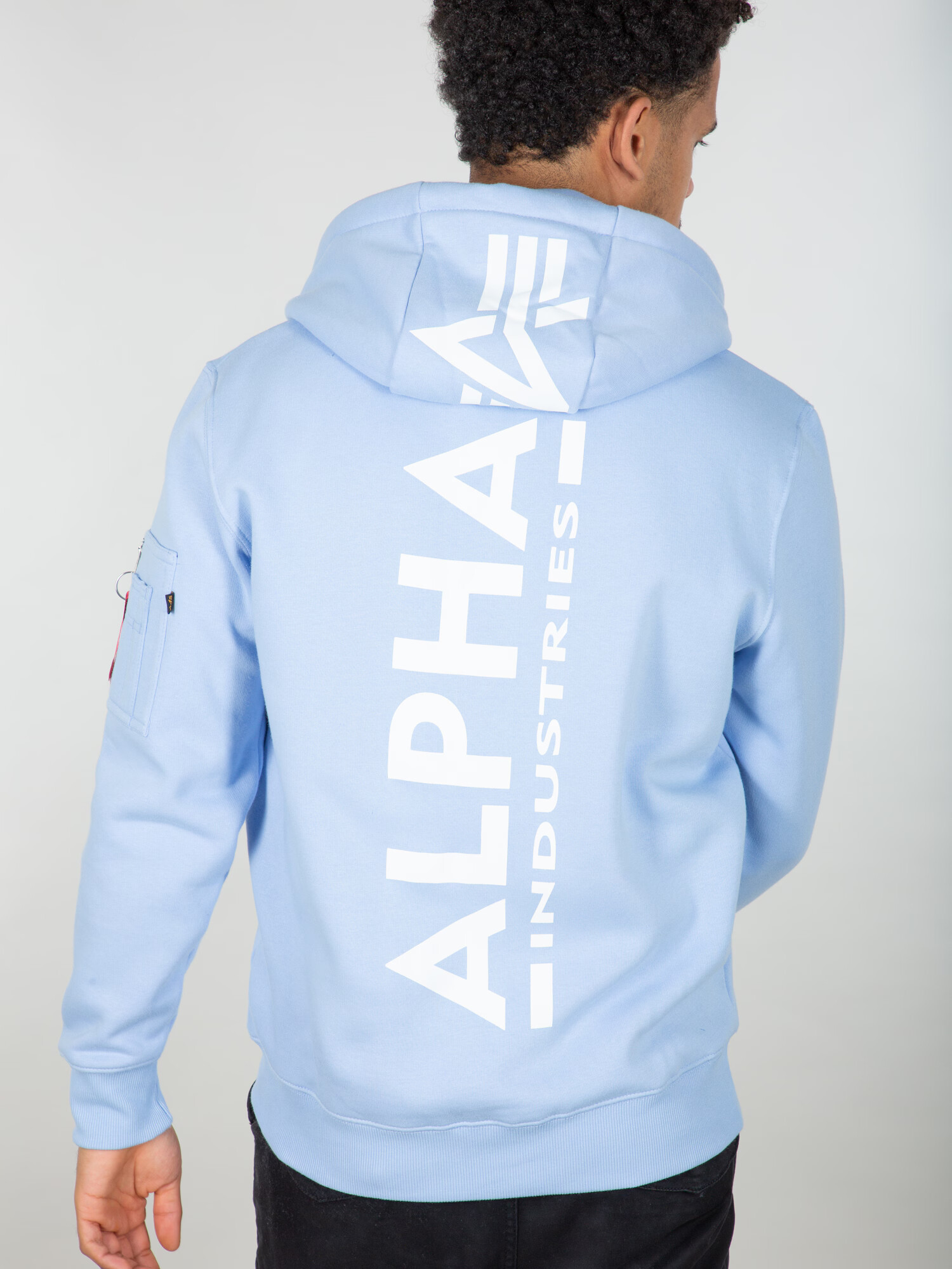 ALPHA INDUSTRIES Majica svetlo modra / rdeča / bela - Pepit.si