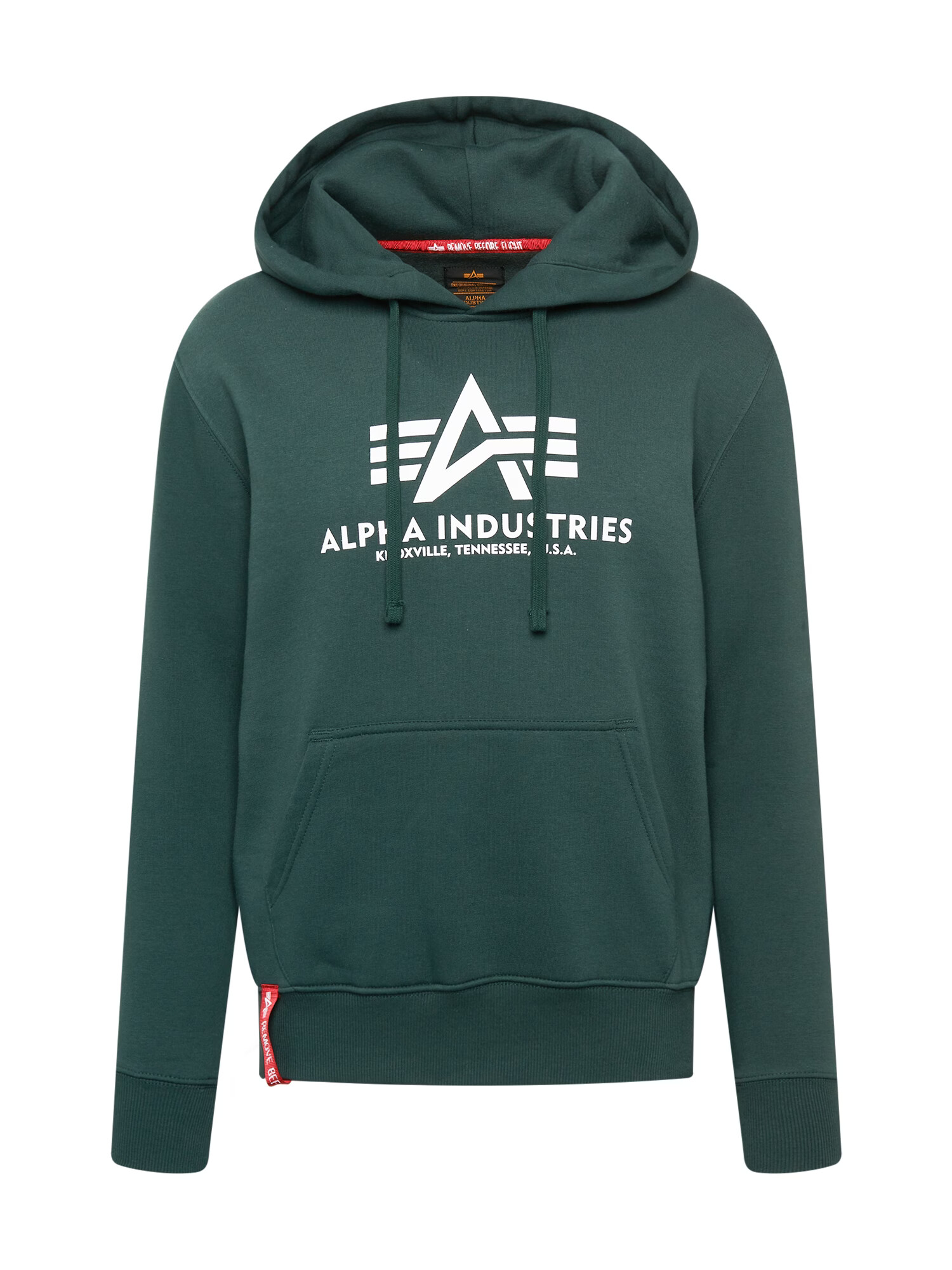 ALPHA INDUSTRIES Majica smaragd / rdeča / bela - Pepit.si