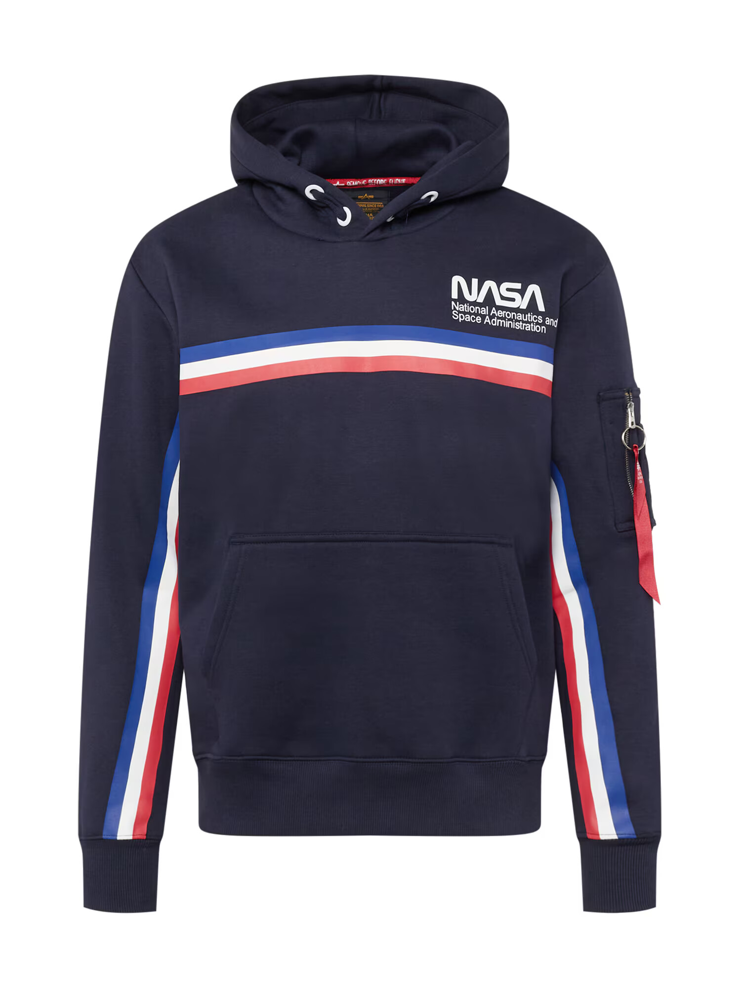 ALPHA INDUSTRIES Majica 'NASA ISS' mornarska / mešane barve - Pepit.si