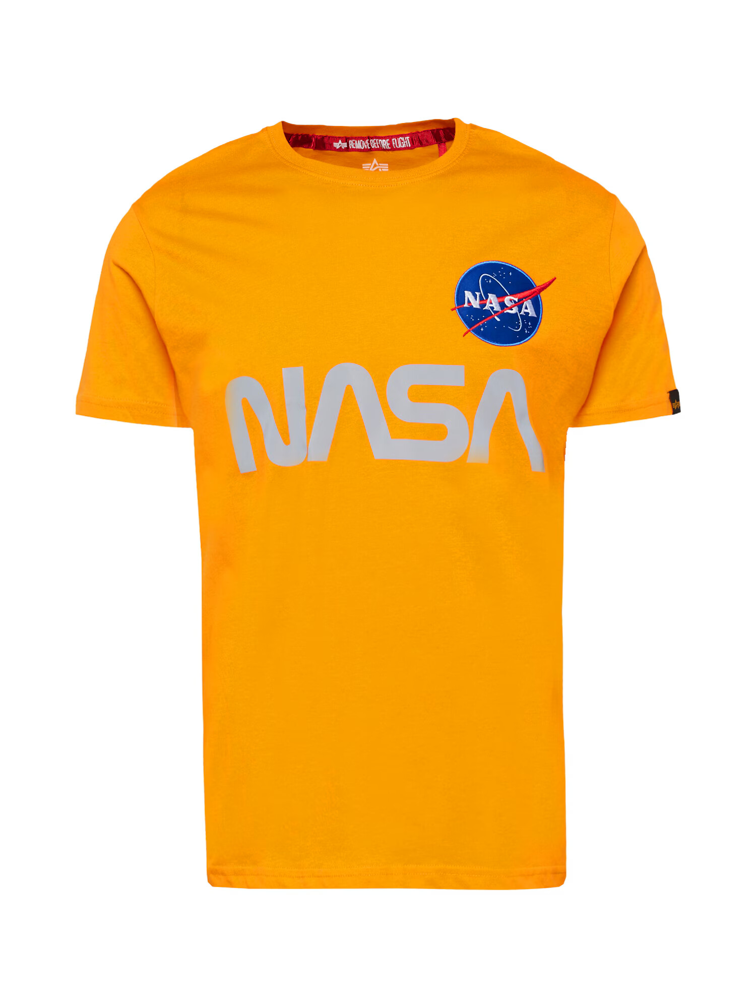 ALPHA INDUSTRIES Majica 'NASA' modra / siva / oranžna / rdeča - Pepit.si