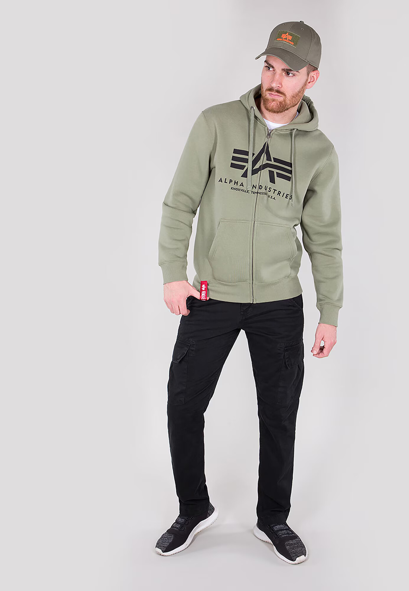 ALPHA INDUSTRIES Jopa na zadrgo oliva - Pepit.si