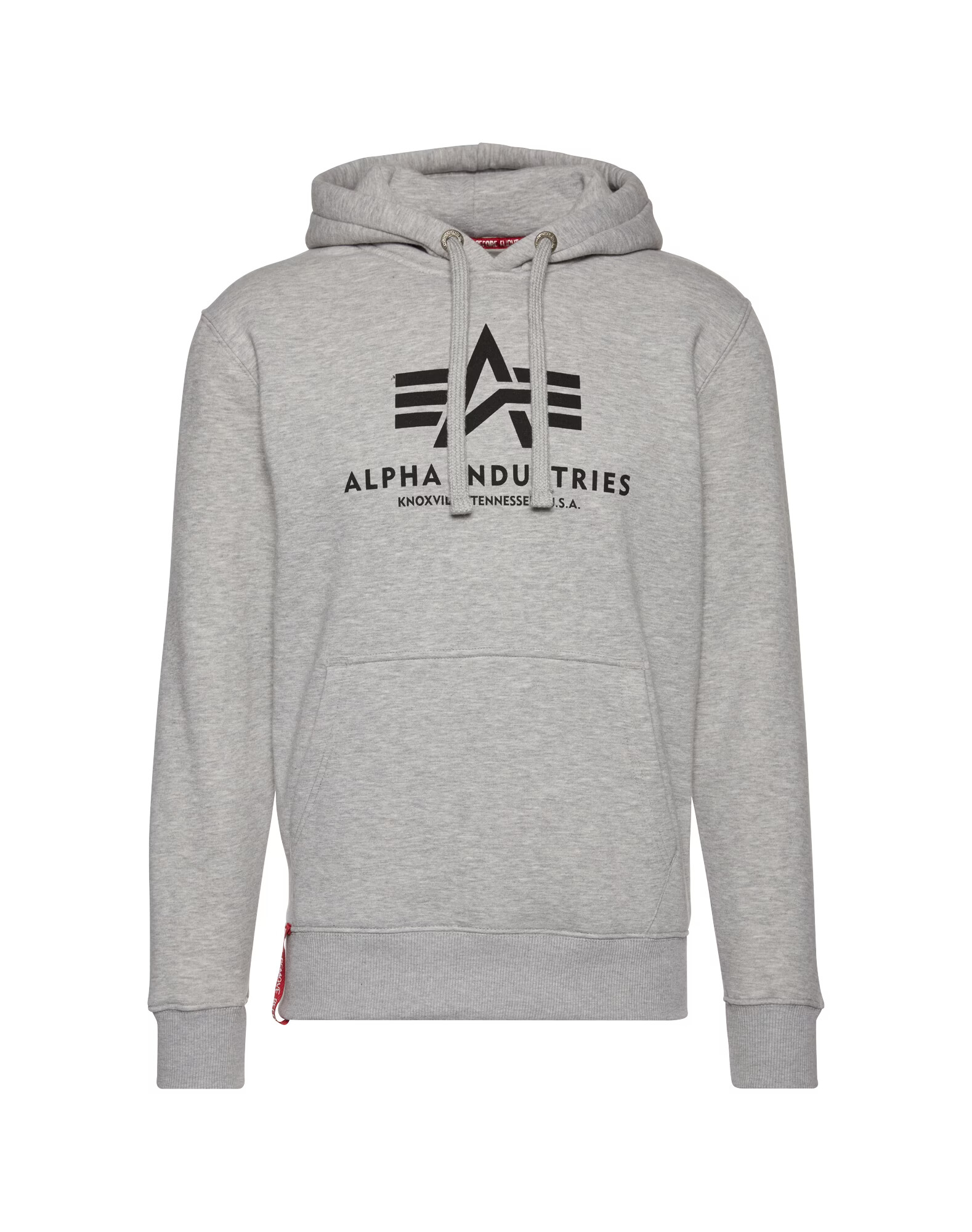 ALPHA INDUSTRIES Majica pegasto siva / črna - Pepit.si