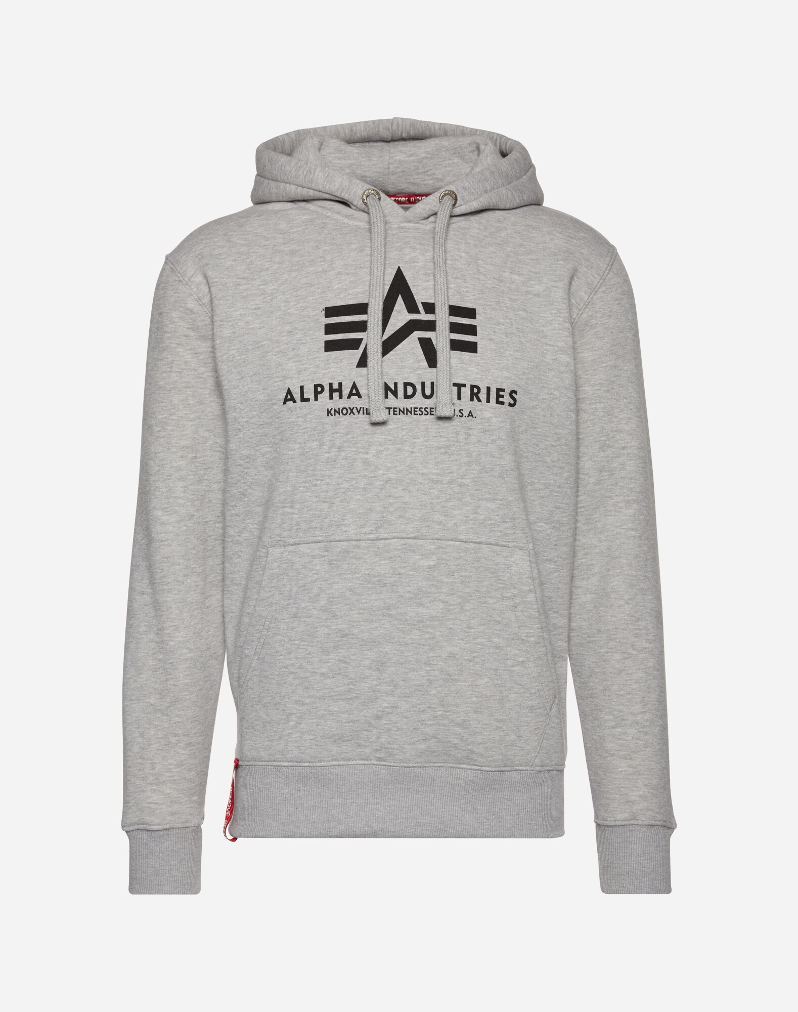 ALPHA INDUSTRIES Majica pegasto siva / črna - Pepit.si