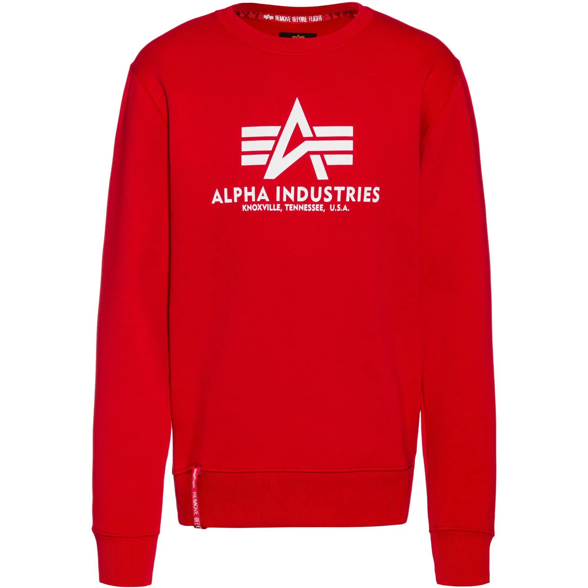 ALPHA INDUSTRIES Majica rdeča / bela - Pepit.si