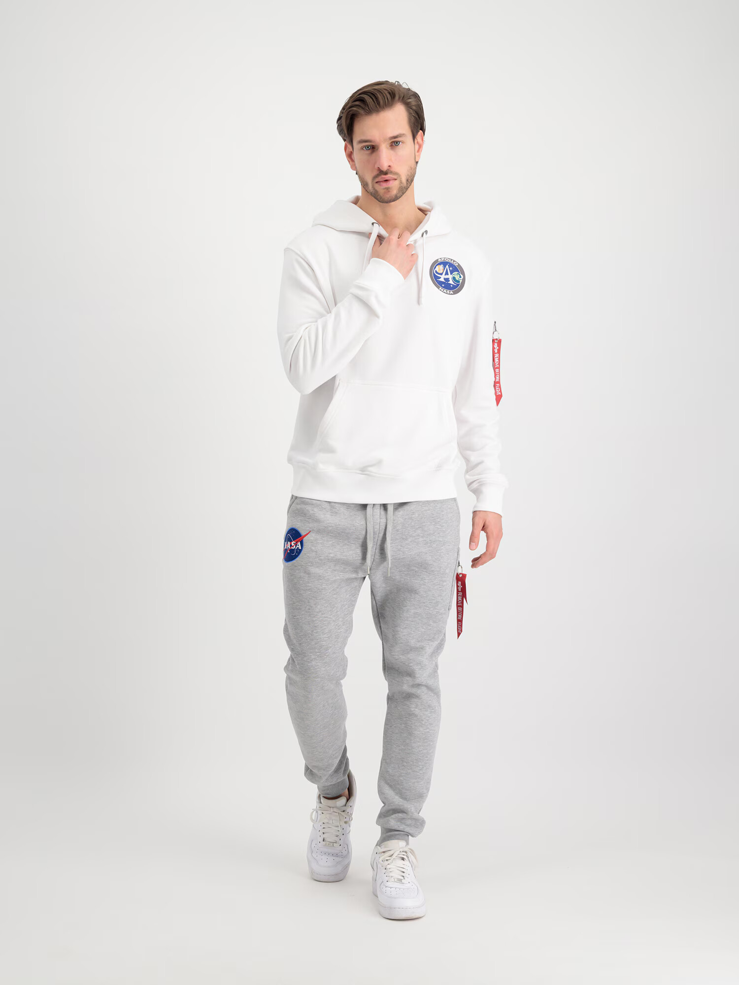 ALPHA INDUSTRIES Majica rumena / oranžna / rdeča / črna / bela - Pepit.si