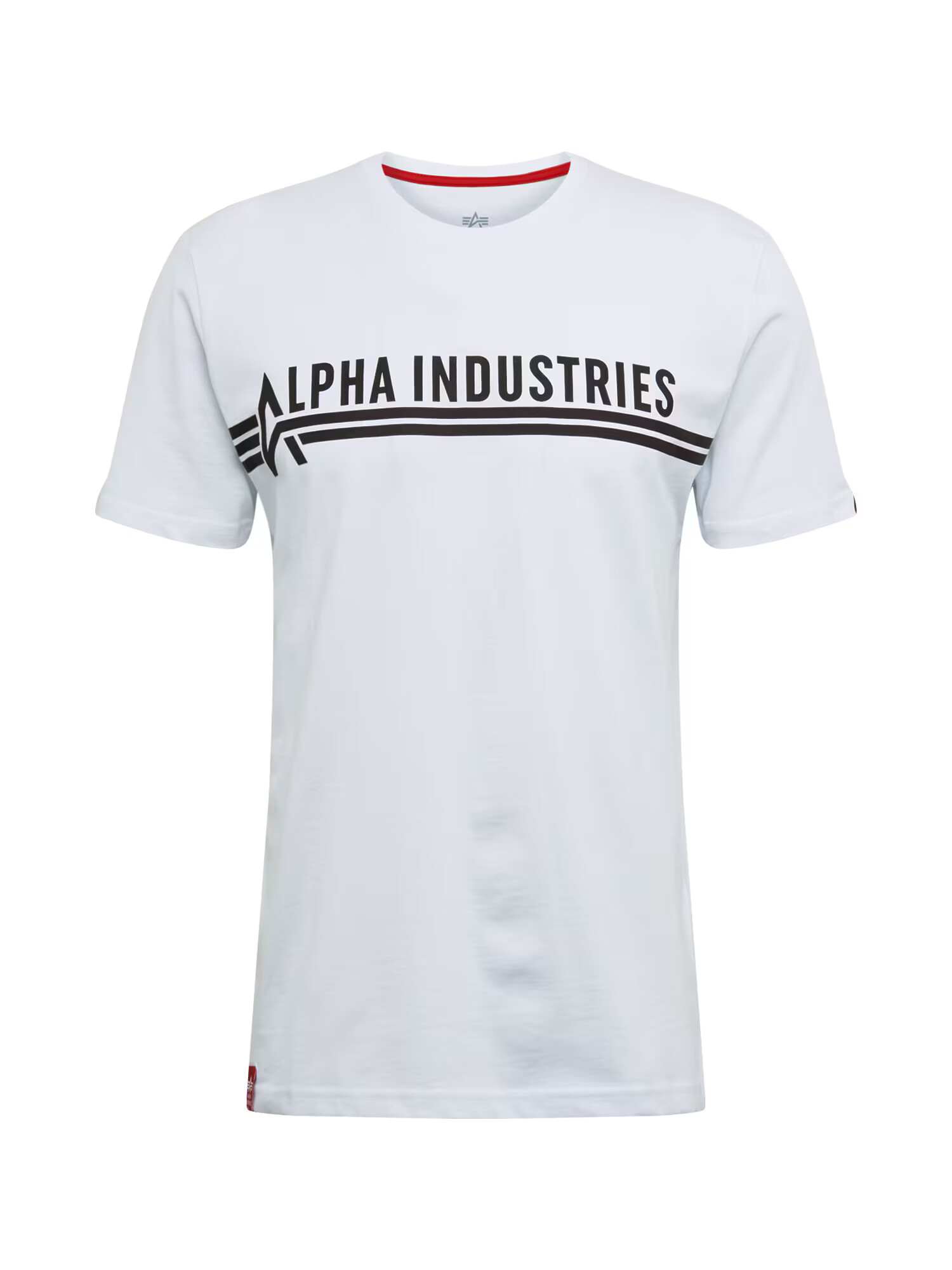 ALPHA INDUSTRIES Majica ' T' črna / bela - Pepit.si