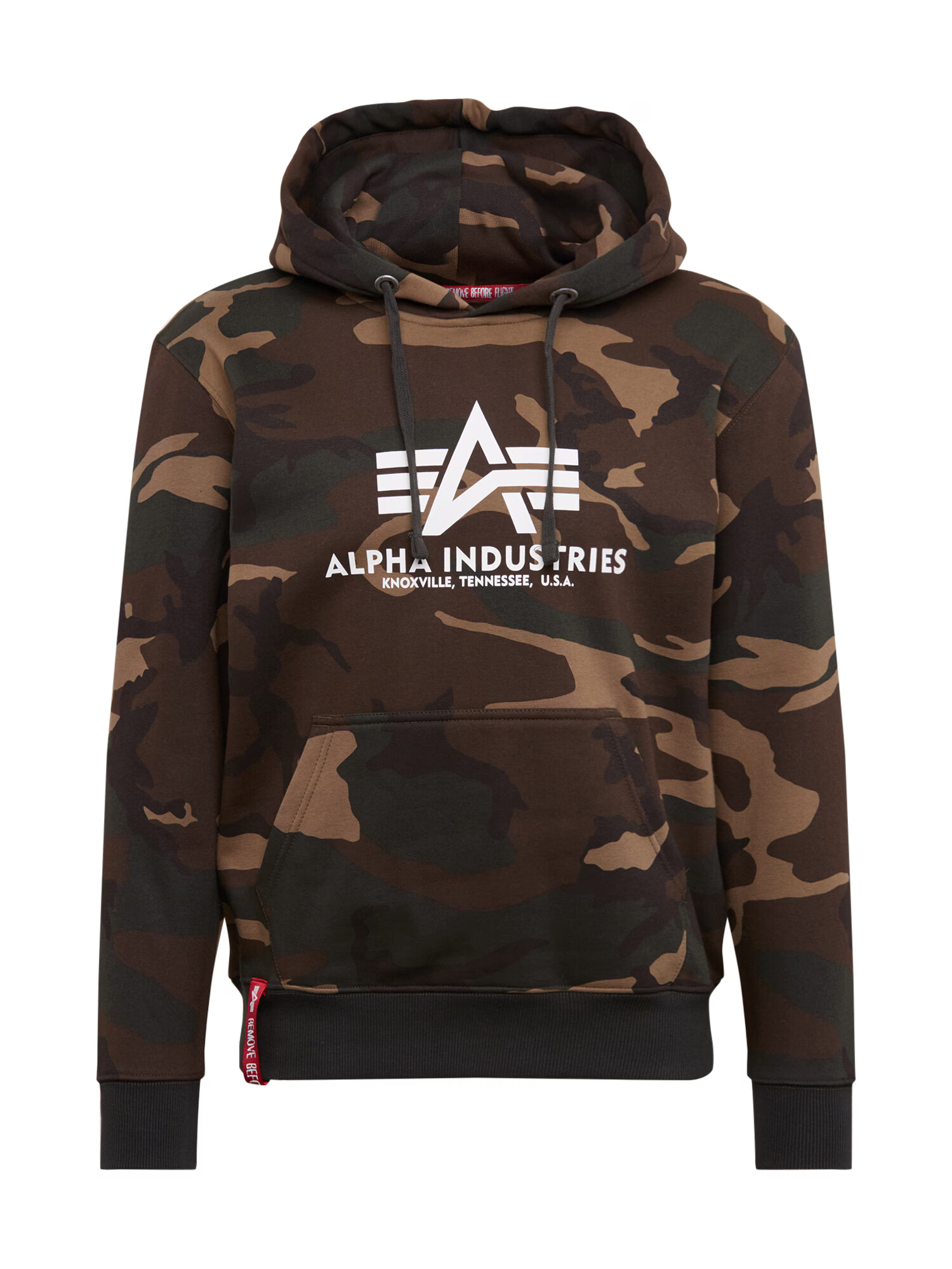 ALPHA INDUSTRIES Majica temno zelena / bež / rjava - Pepit.si