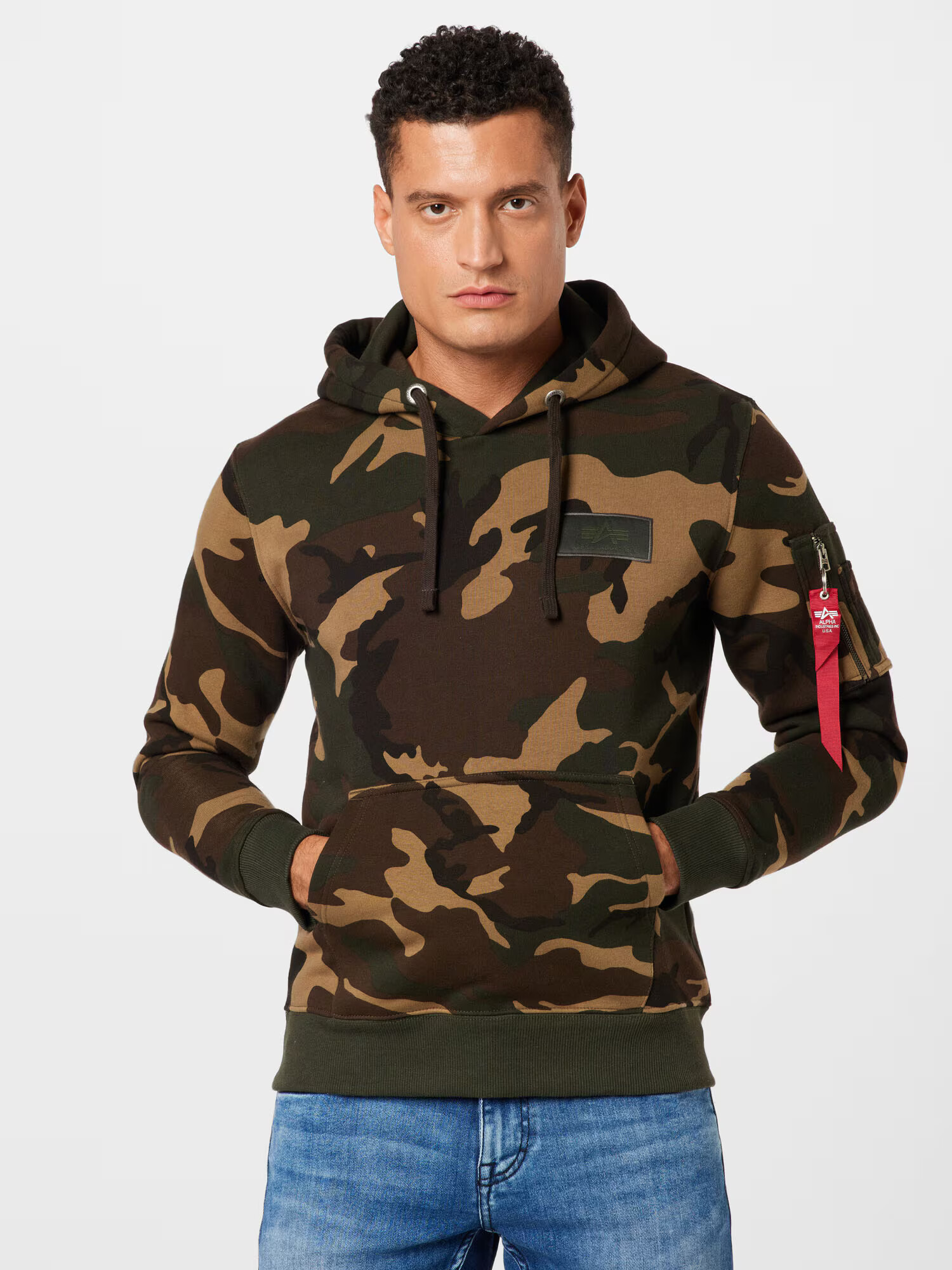 ALPHA INDUSTRIES Majica čokolada / svetlo rjava / temno rjava / kaki / oranžna - Pepit.si