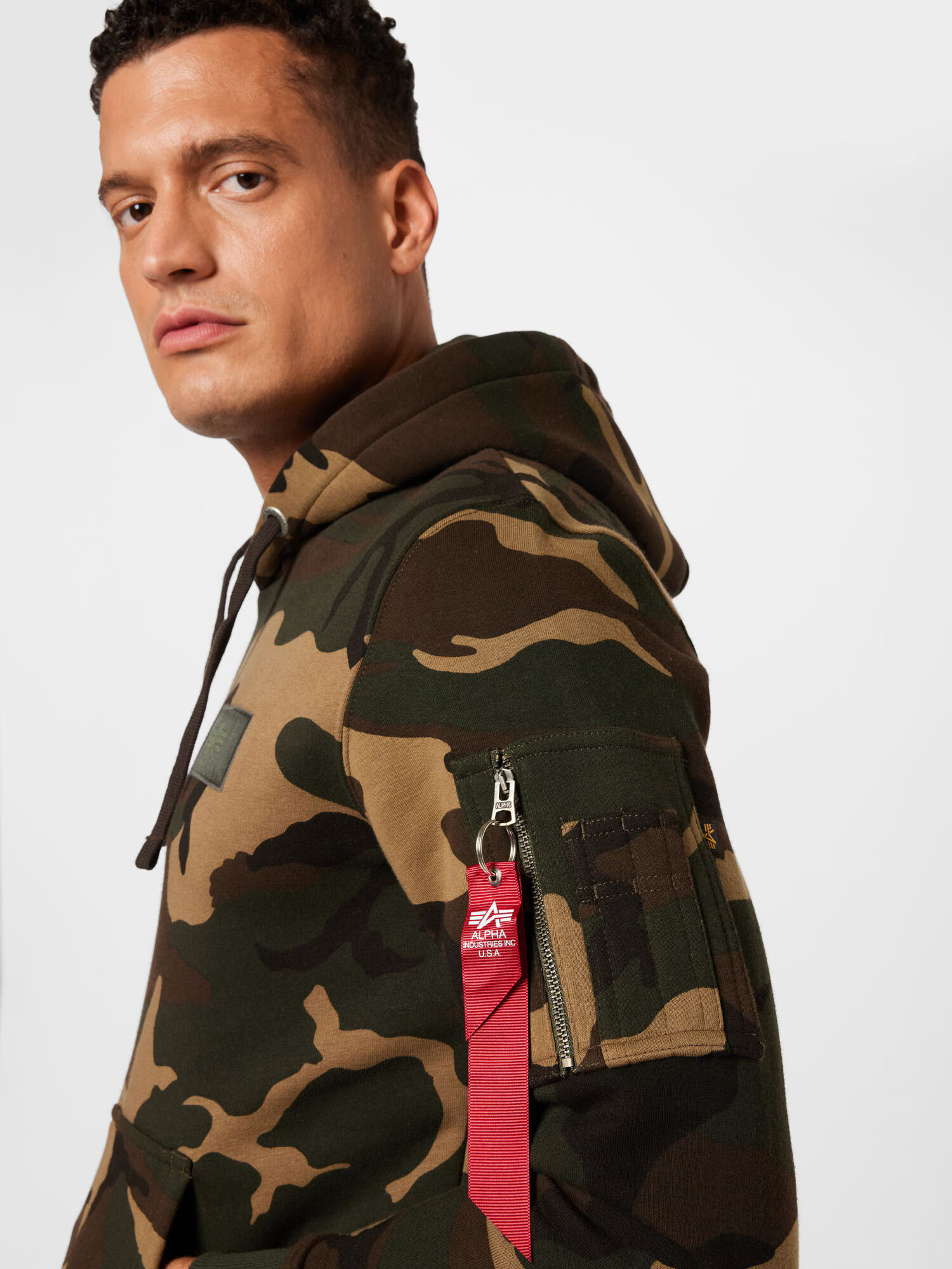 ALPHA INDUSTRIES Majica čokolada / svetlo rjava / temno rjava / kaki / oranžna - Pepit.si