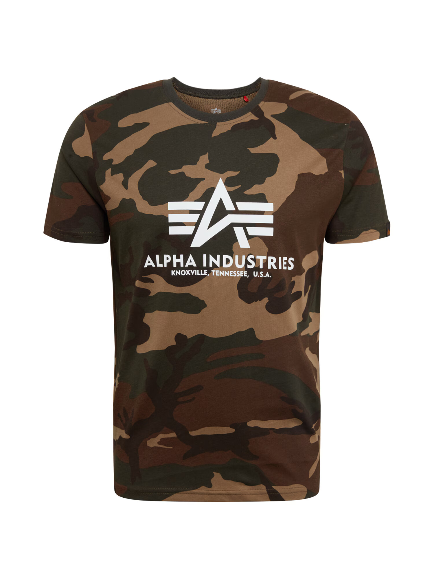 ALPHA INDUSTRIES Majica temno bež / rjava / oliva / bela - Pepit.si