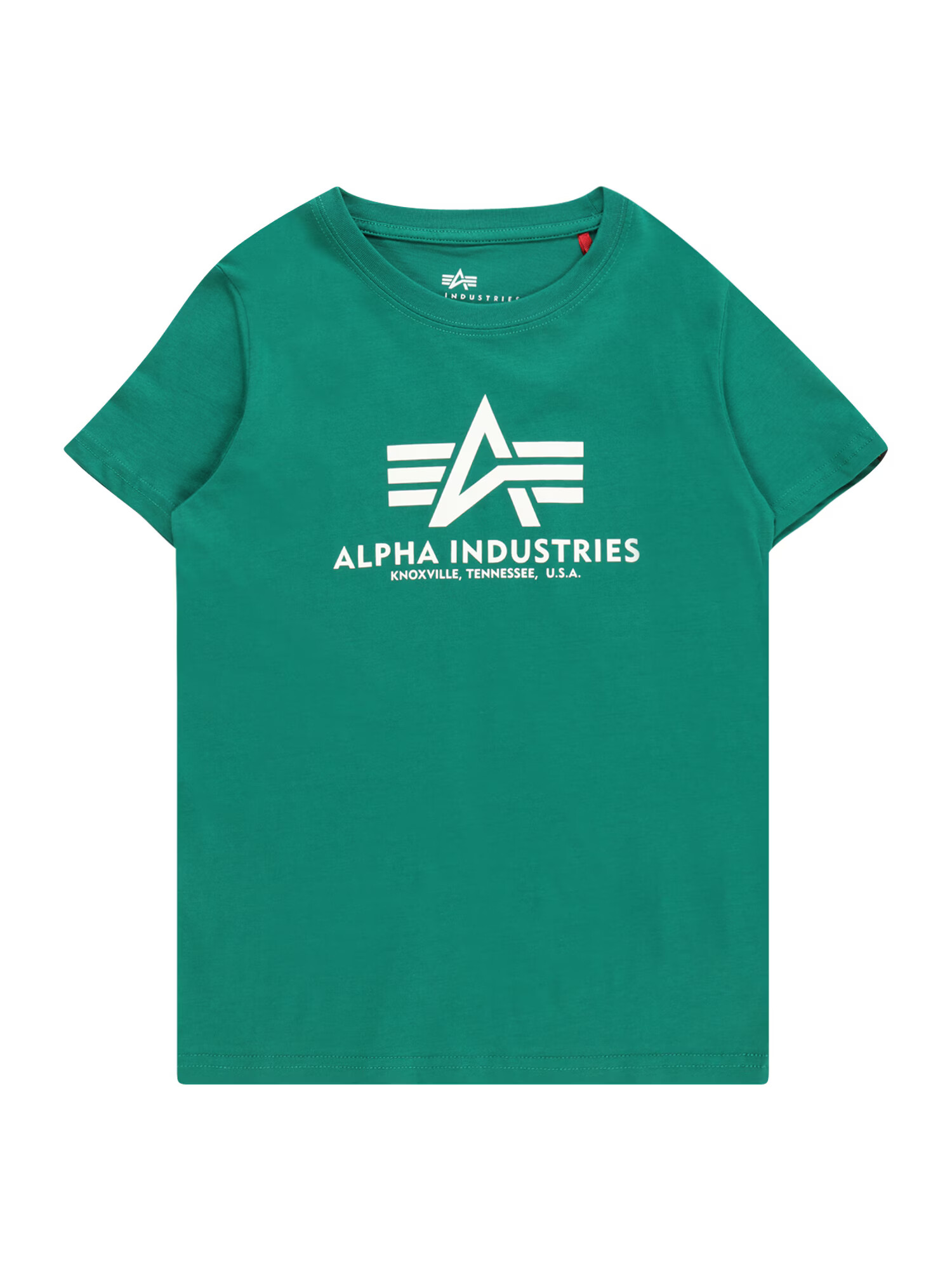 ALPHA INDUSTRIES Majica žad / bela - Pepit.si