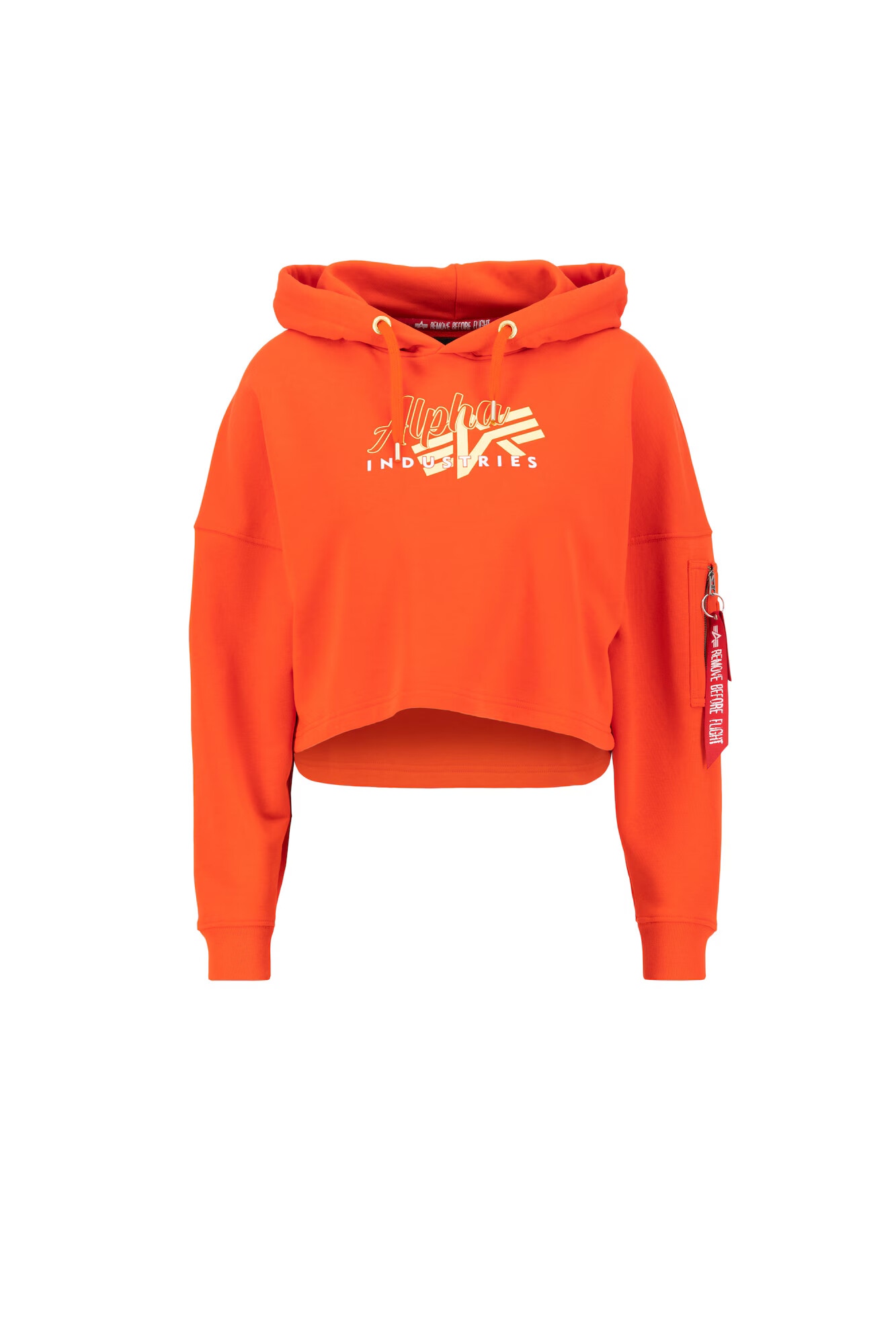 ALPHA INDUSTRIES Majica zlata / oranžno rdeča / bela - Pepit.si