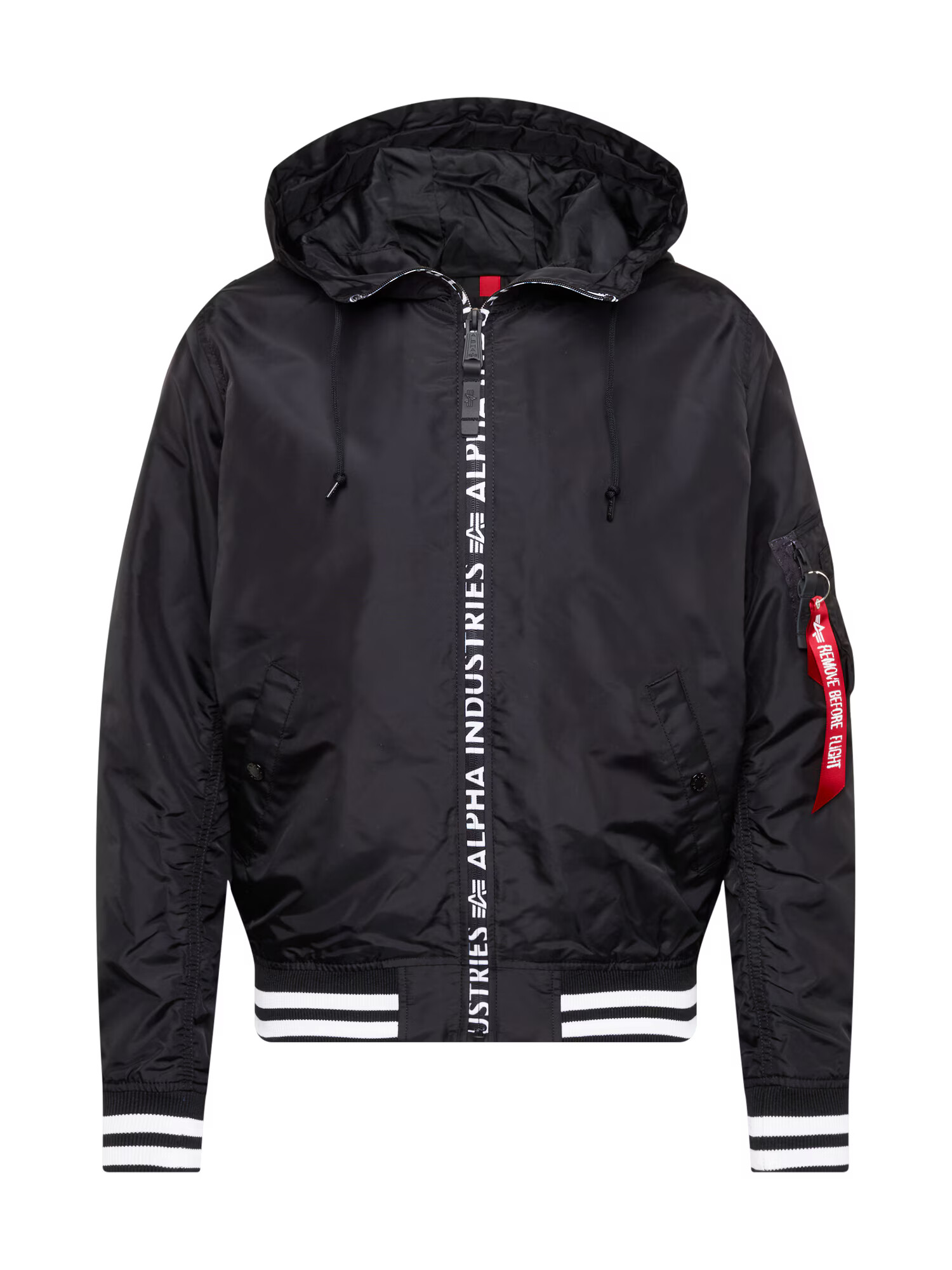 ALPHA INDUSTRIES Prehodna jakna bela / črna - Pepit.si