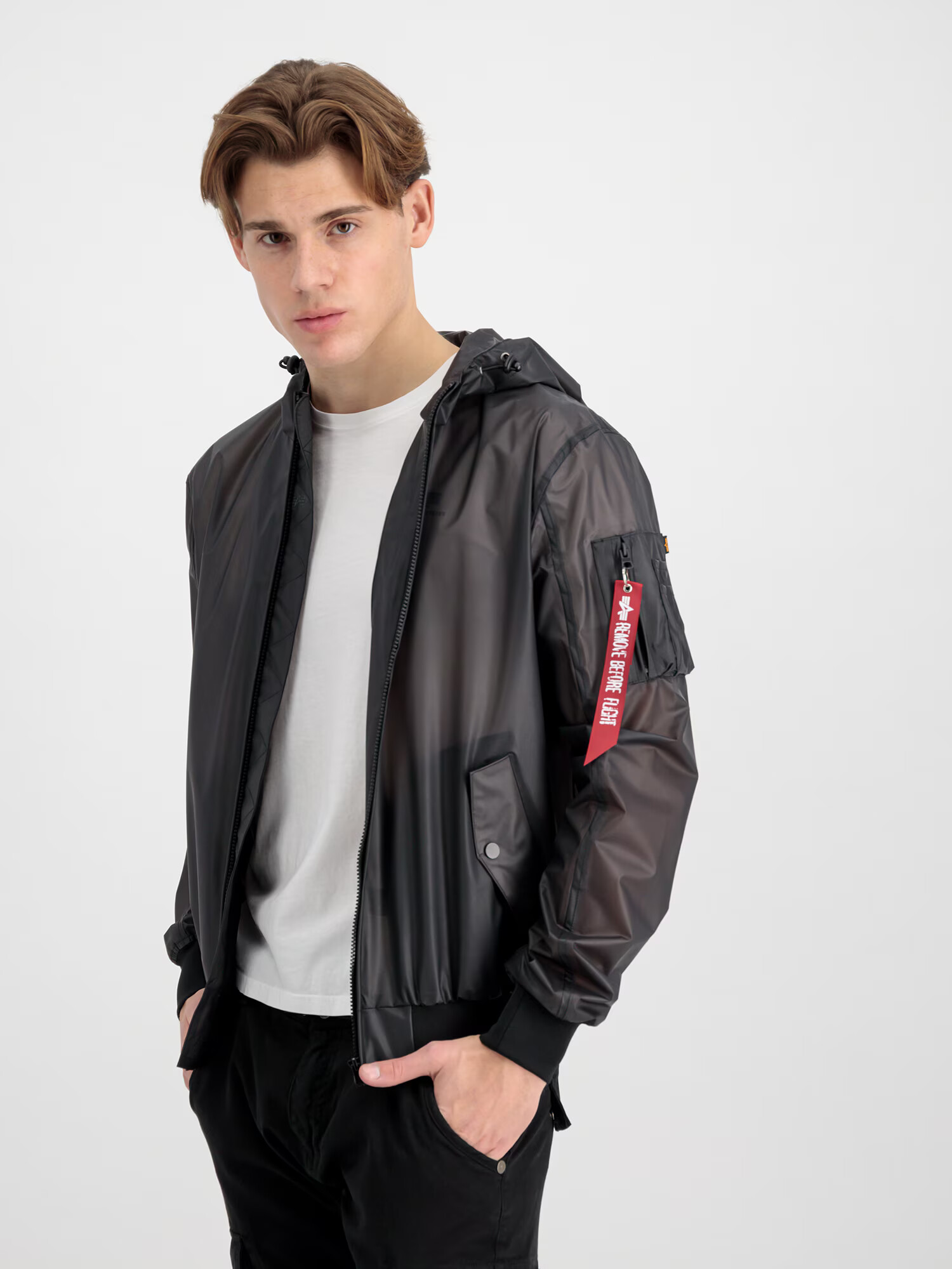 ALPHA INDUSTRIES Prehodna jakna črna - Pepit.si