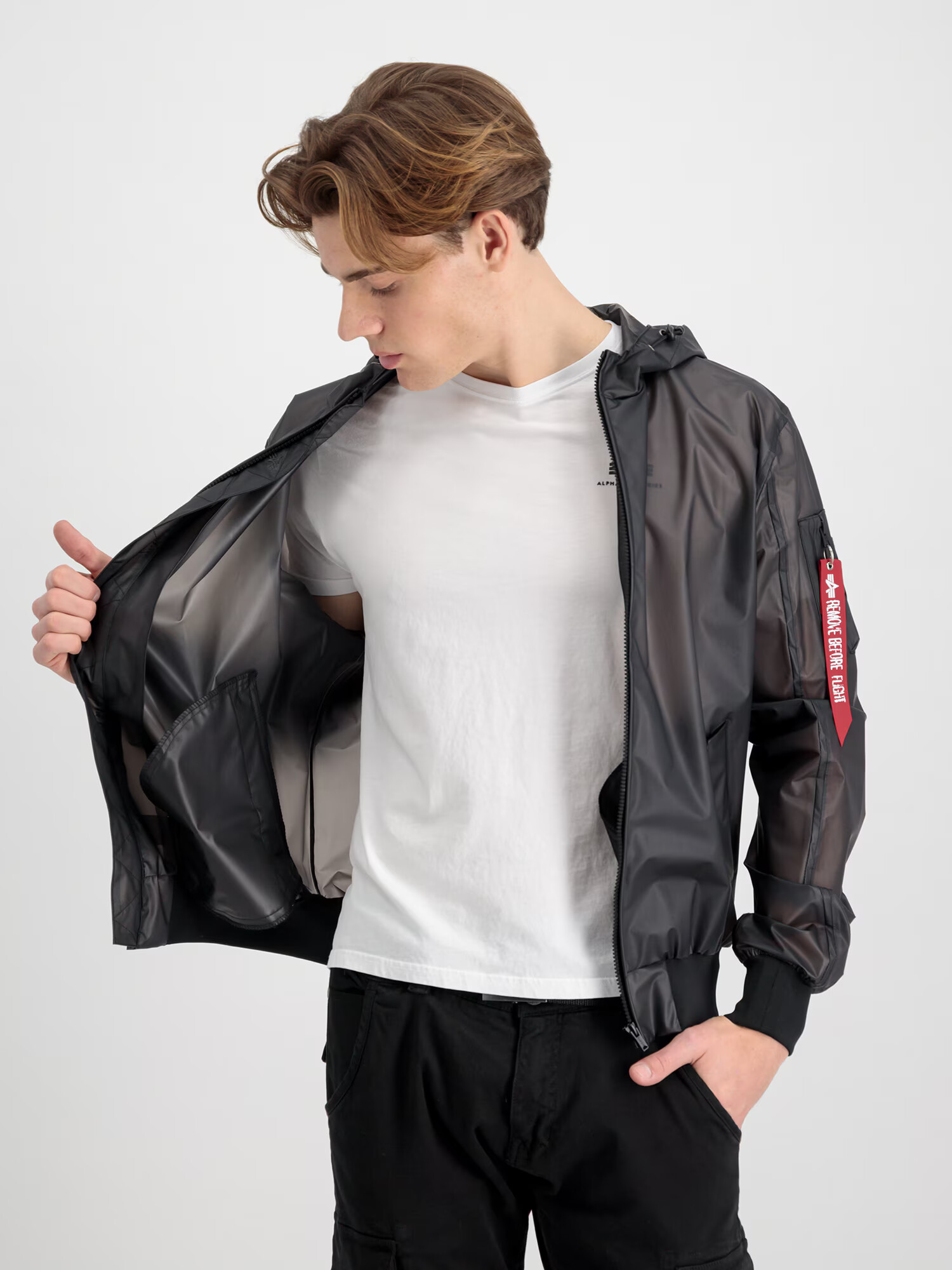 ALPHA INDUSTRIES Prehodna jakna črna - Pepit.si