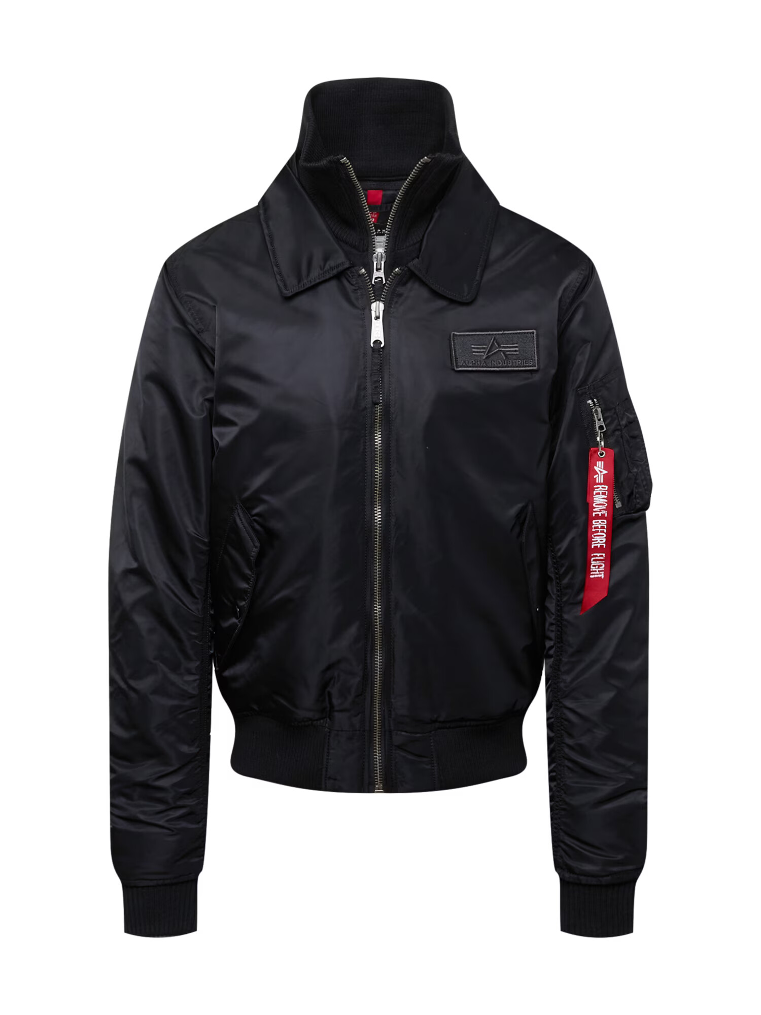 ALPHA INDUSTRIES Prehodna jakna 'CWU Jet Blast' rdeča / črna / bela - Pepit.si