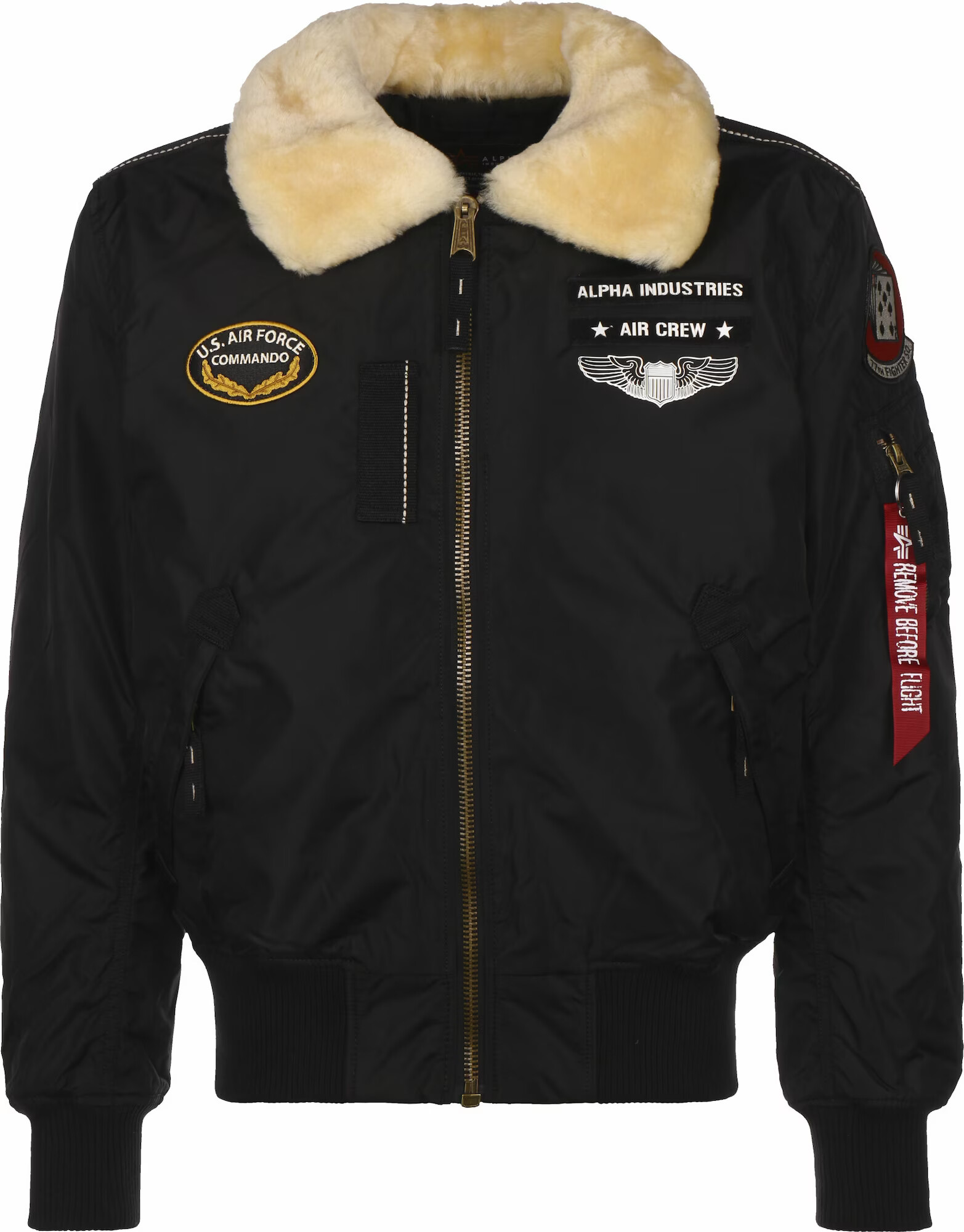 ALPHA INDUSTRIES Zimska jakna ' Injector III Air Force ' črna - Pepit.si