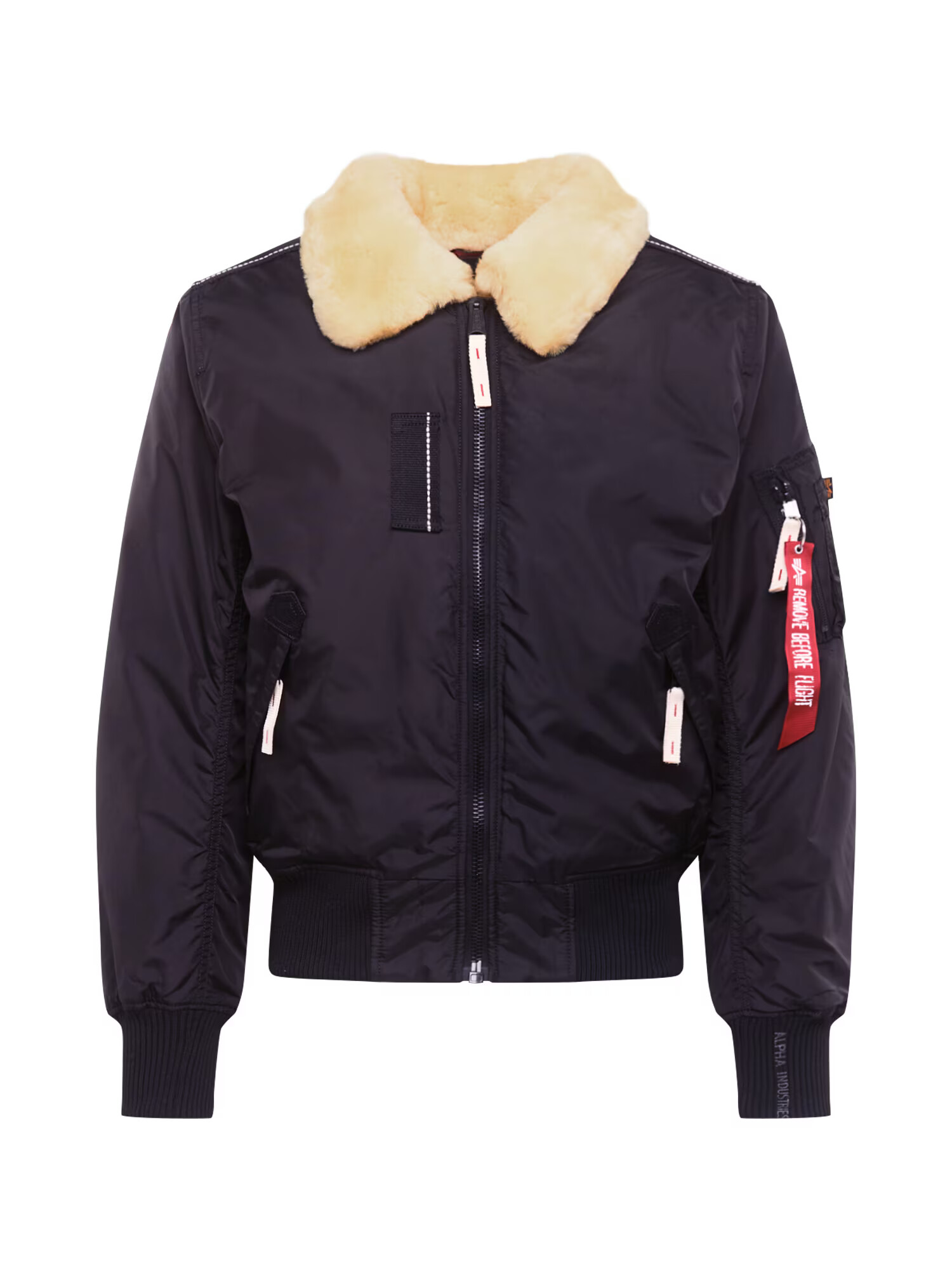 ALPHA INDUSTRIES Zimska jakna 'Injector III' bež / rdeča / črna / bela - Pepit.si