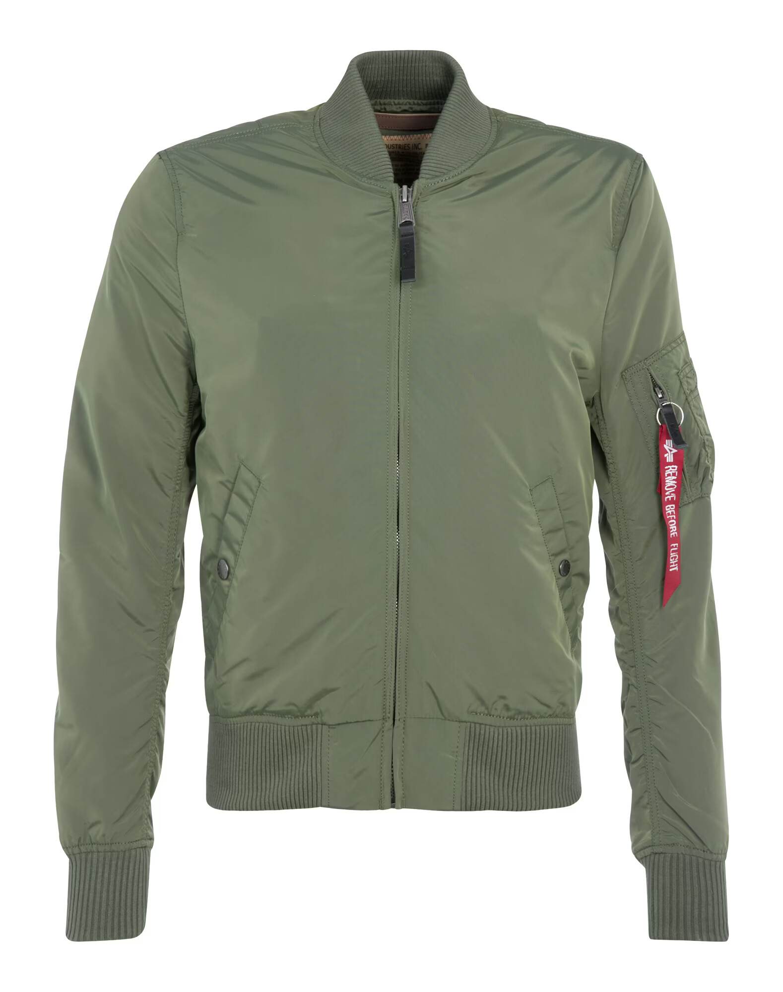 ALPHA INDUSTRIES Prehodna jakna kaki / rdeča / bela - Pepit.si