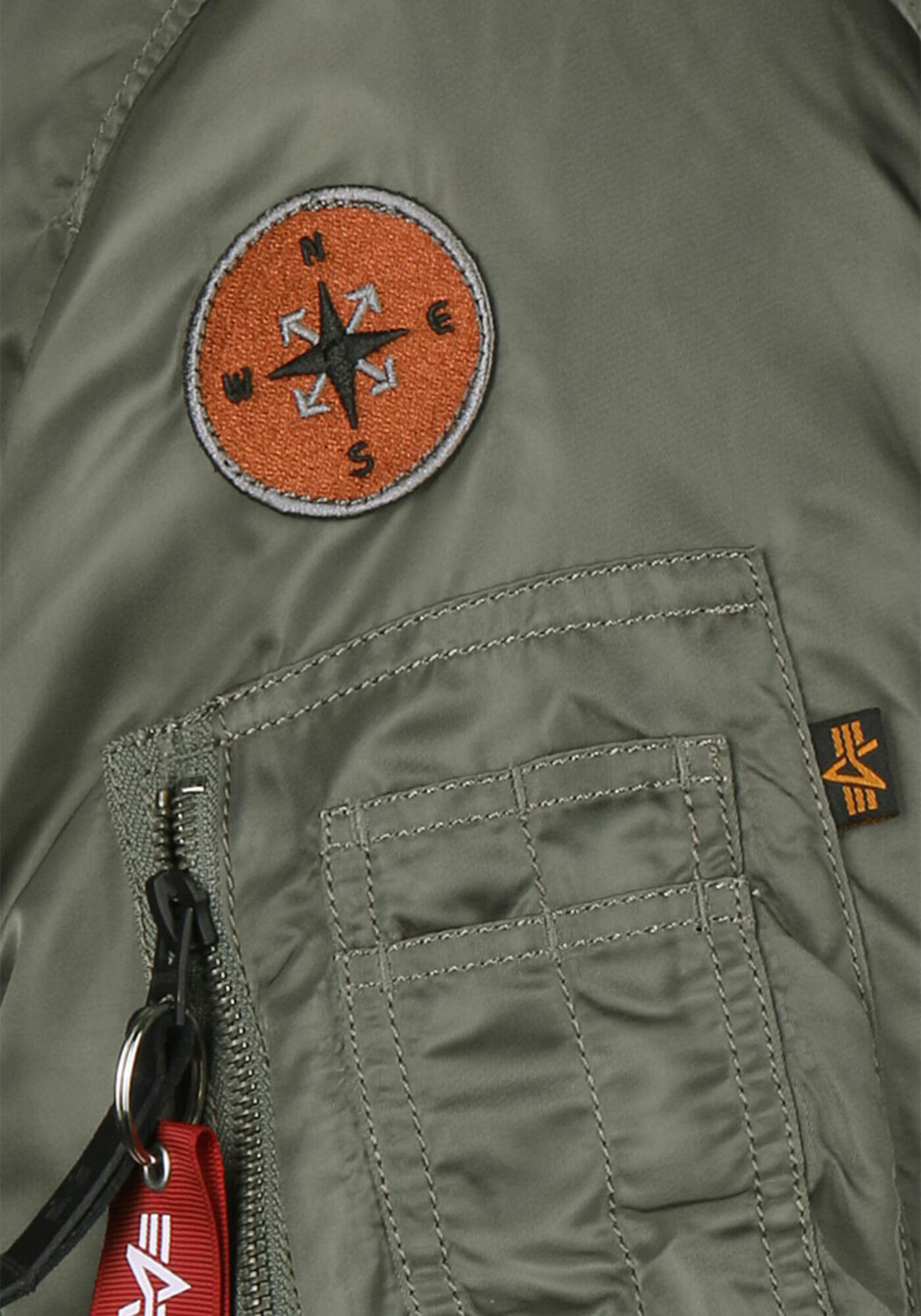 ALPHA INDUSTRIES Prehodna jakna ' MA-1 Air Force ' mešane barve / oranžna - Pepit.si