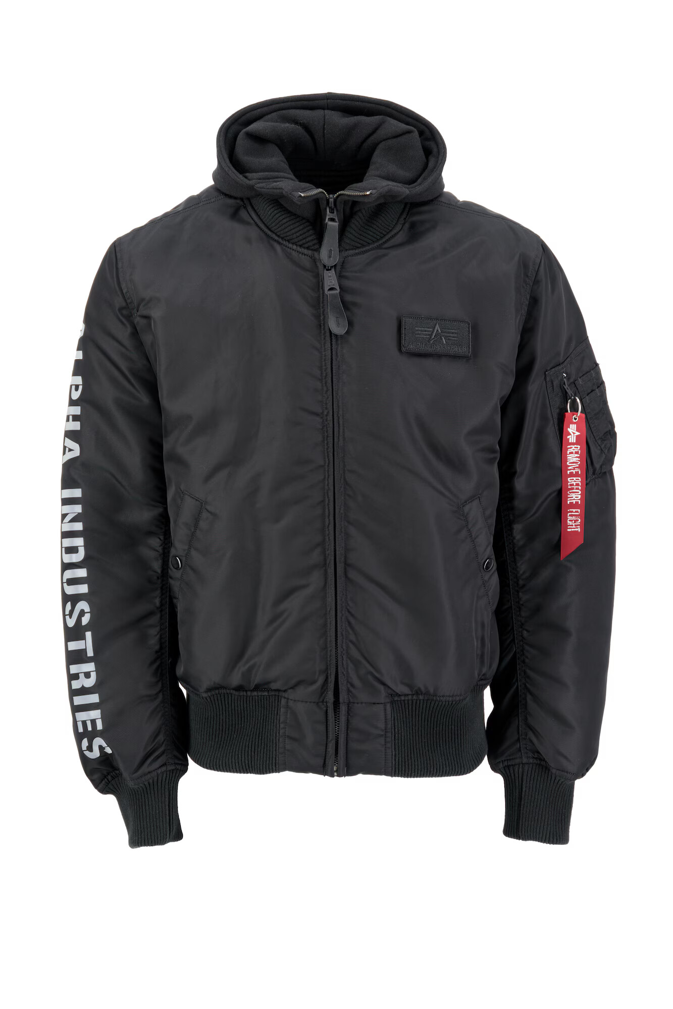 ALPHA INDUSTRIES Prehodna jakna 'MA-1 D-Tec SE' črna / bela - Pepit.si