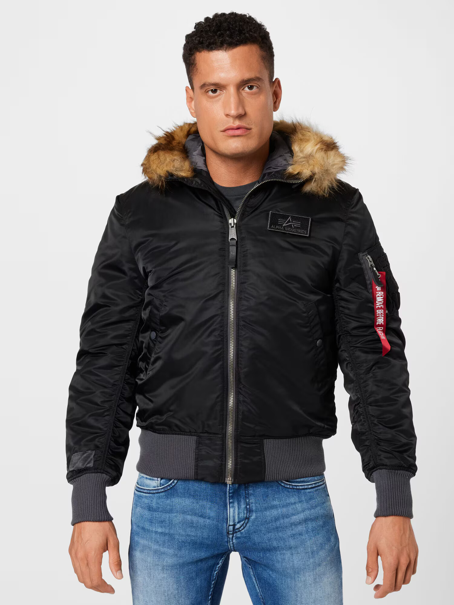 ALPHA INDUSTRIES Prehodna jakna črna - Pepit.si