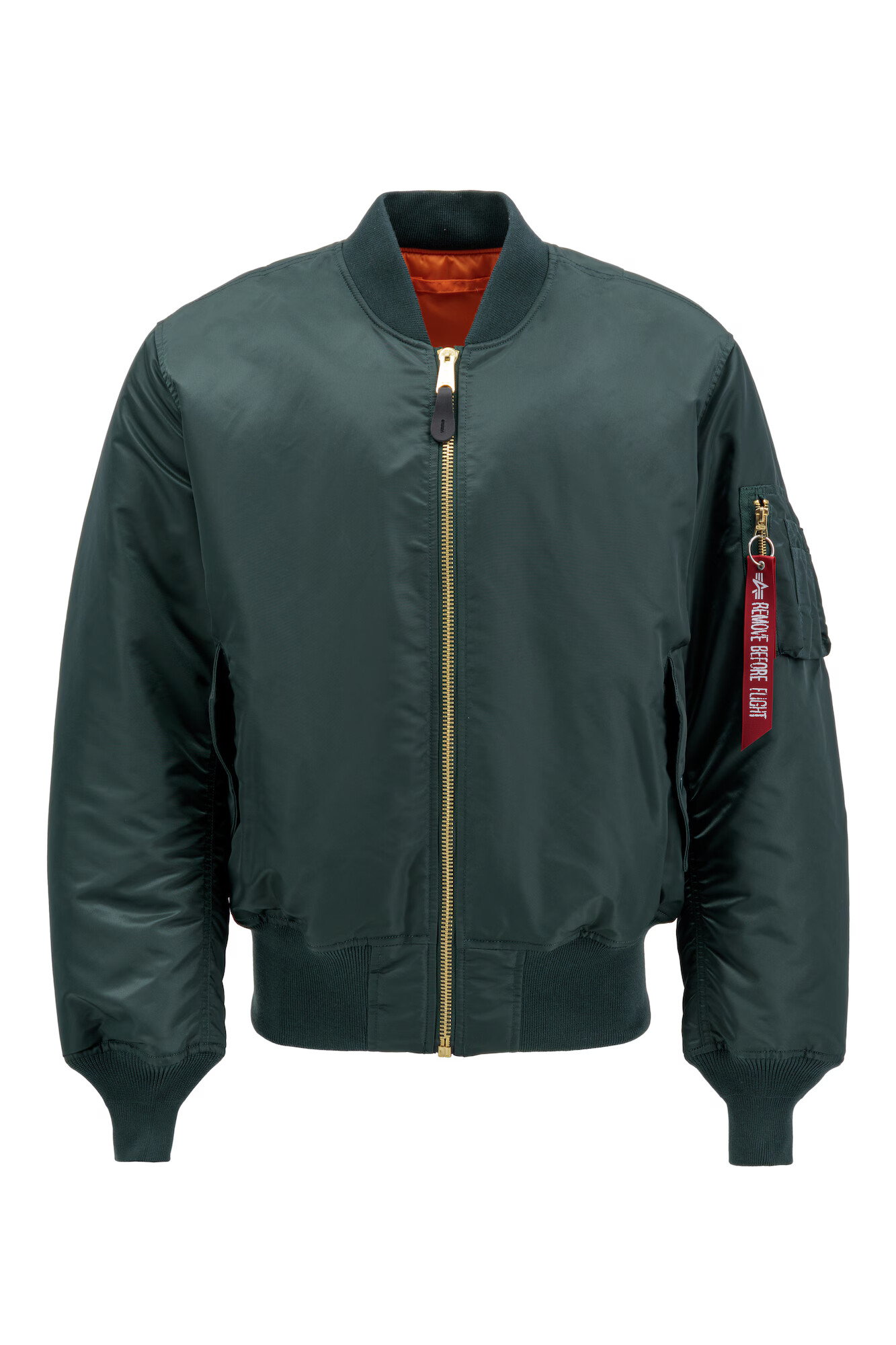 ALPHA INDUSTRIES Prehodna jakna kaki / oranžna - Pepit.si