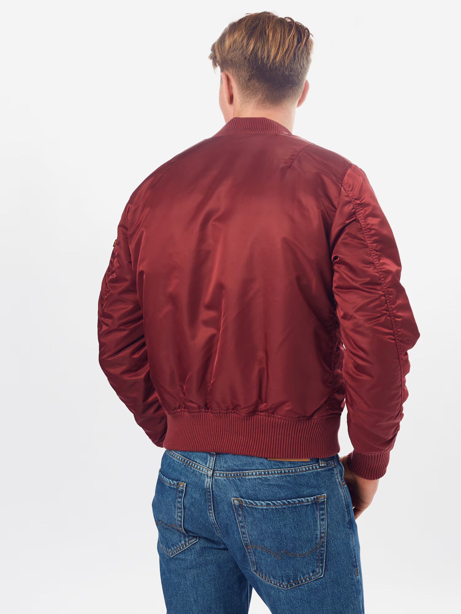 ALPHA INDUSTRIES Prehodna jakna 'MA-1 VF 59' burgund - Pepit.si