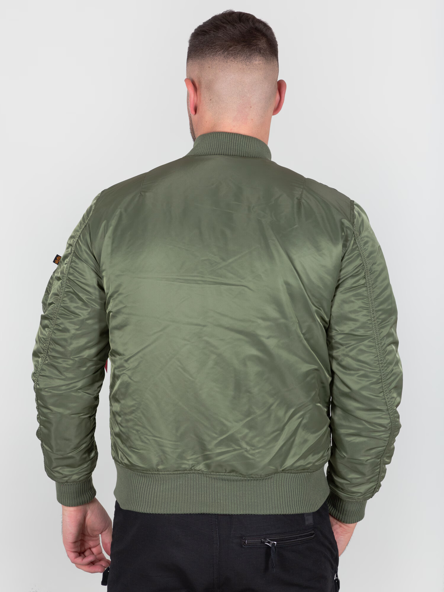 ALPHA INDUSTRIES Prehodna jakna 'MA-1 VF 59' rjava / temno zelena / rdeča - Pepit.si