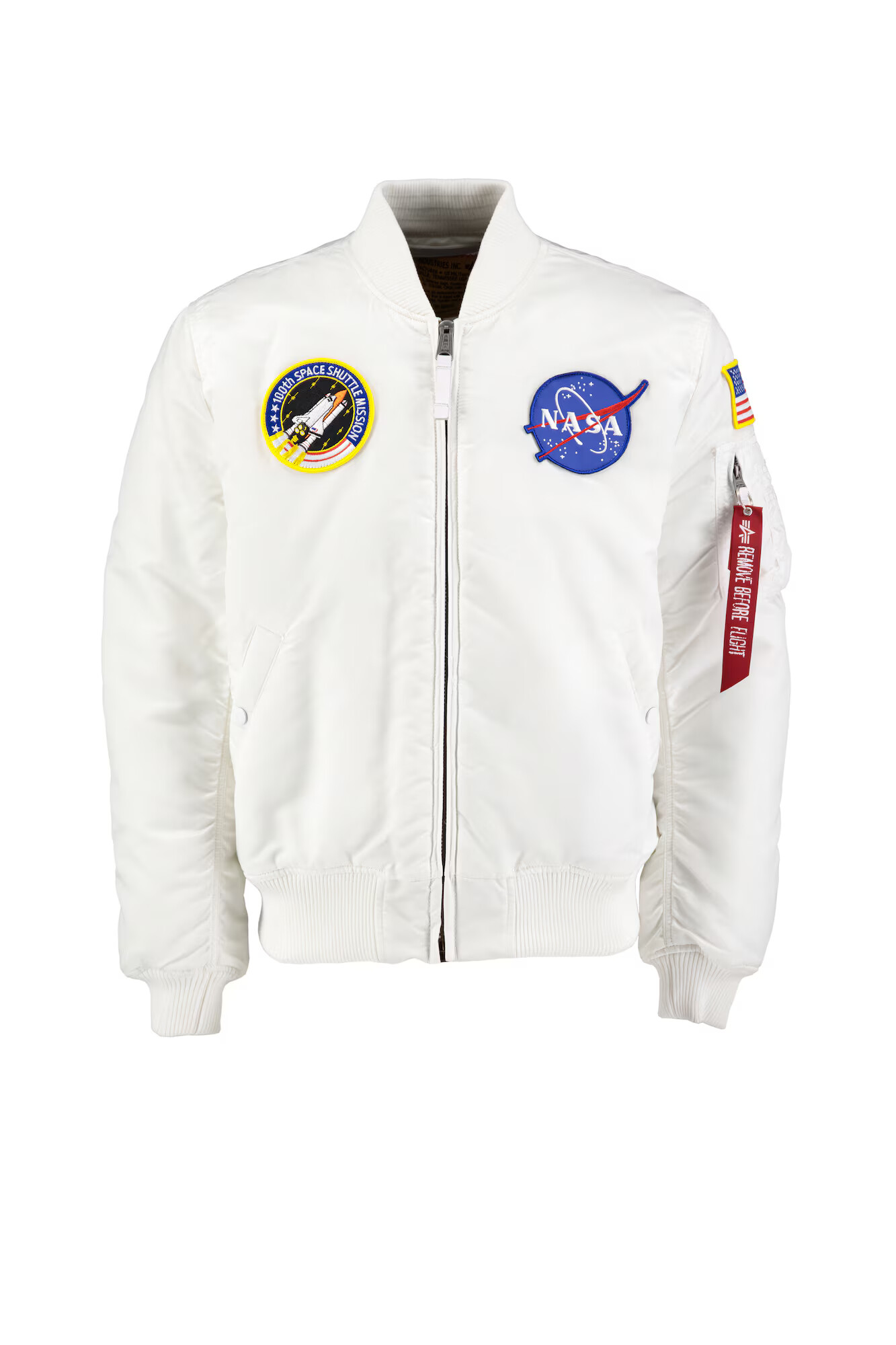 ALPHA INDUSTRIES Prehodna jakna 'MA-1 VF NASA' mešane barve / bela - Pepit.si