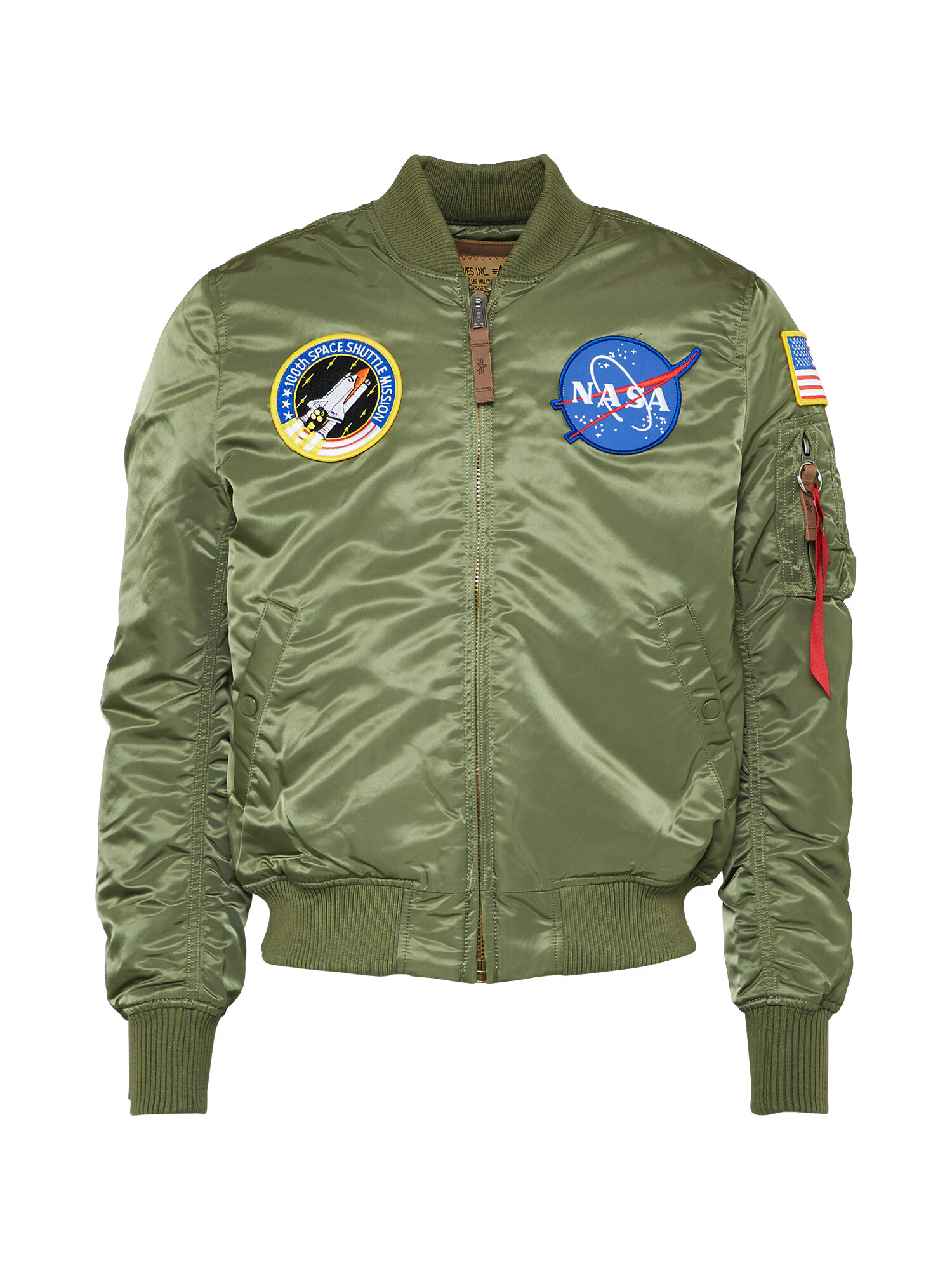 ALPHA INDUSTRIES Prehodna jakna 'MA-1 VF NASA' oliva - Pepit.si