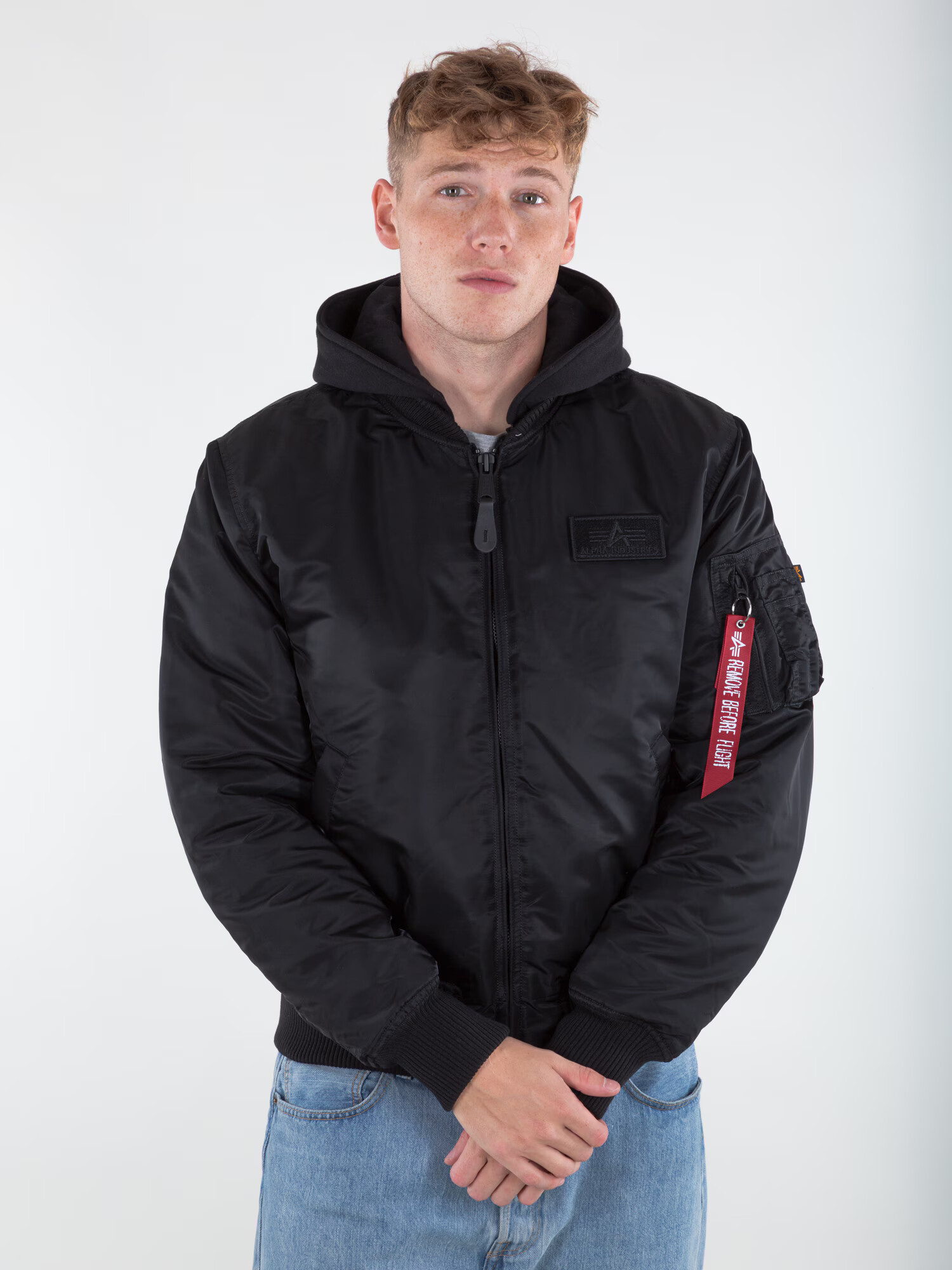 ALPHA INDUSTRIES Prehodna jakna mešane barve / črna - Pepit.si