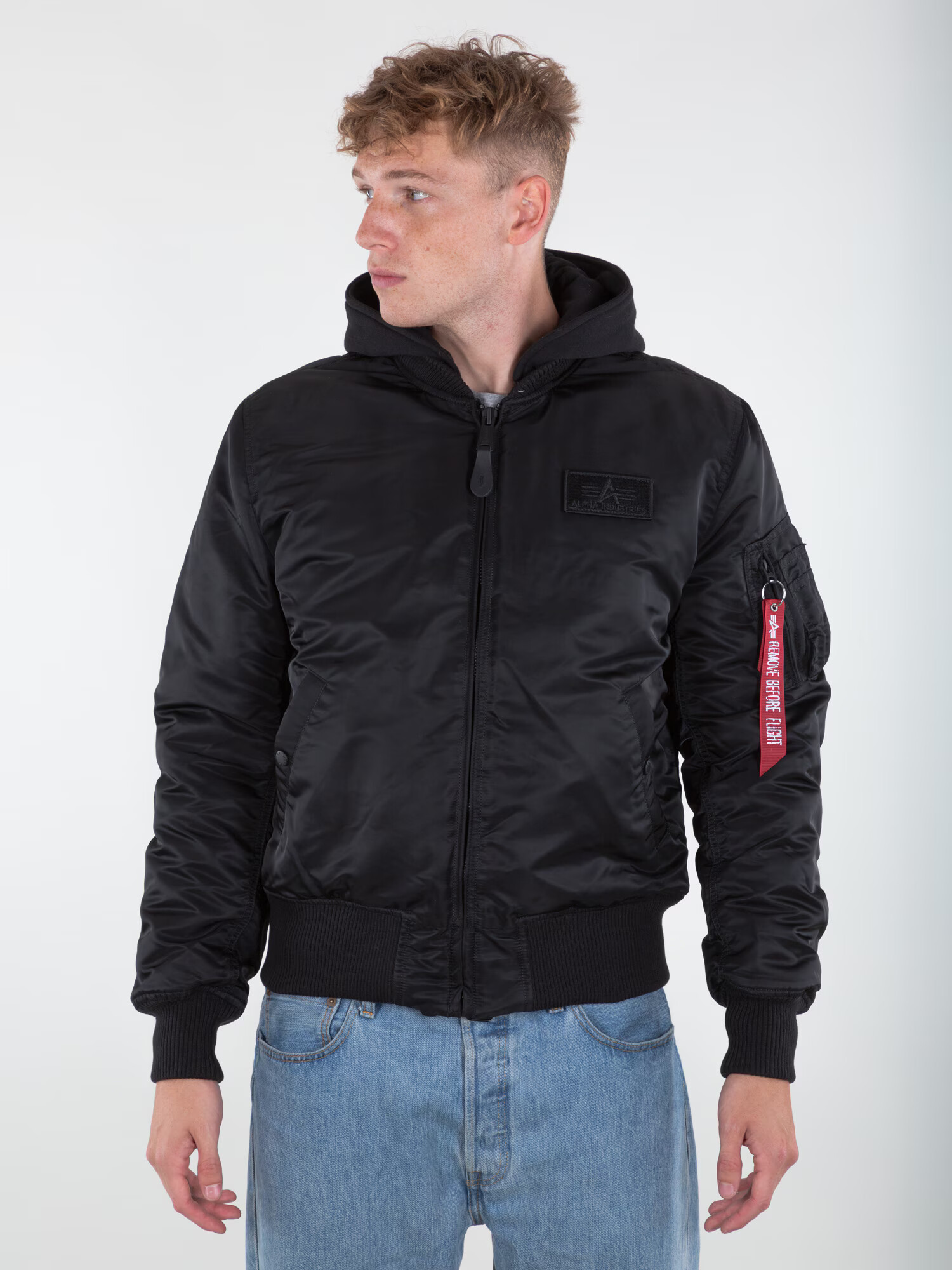 ALPHA INDUSTRIES Prehodna jakna mešane barve / črna - Pepit.si