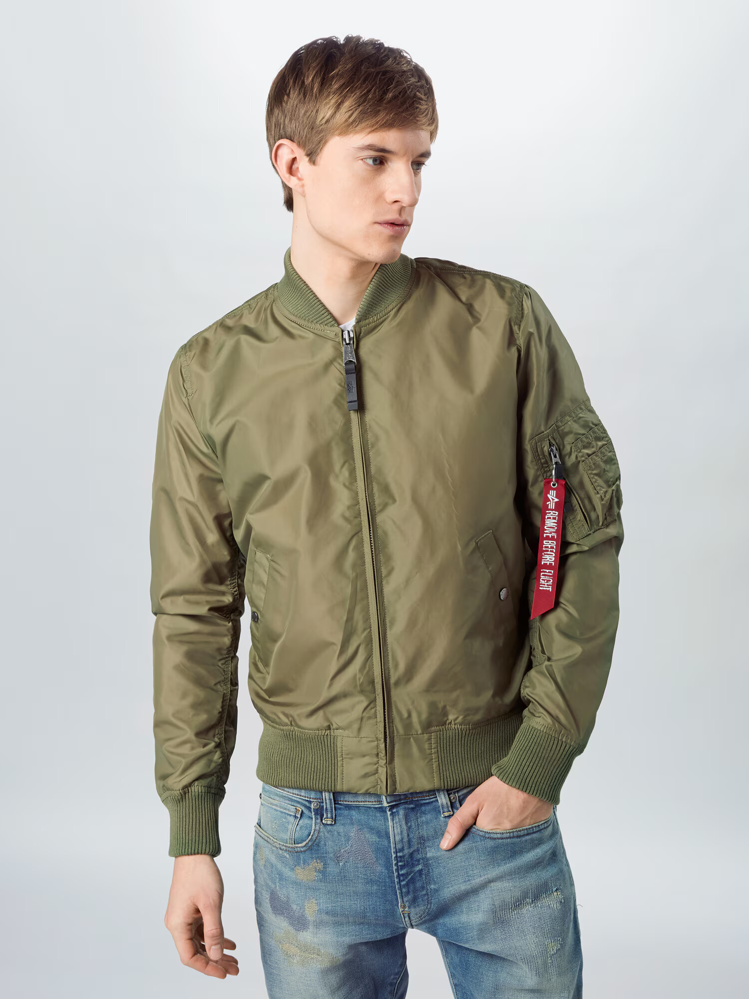 ALPHA INDUSTRIES Prehodna jakna oliva - Pepit.si