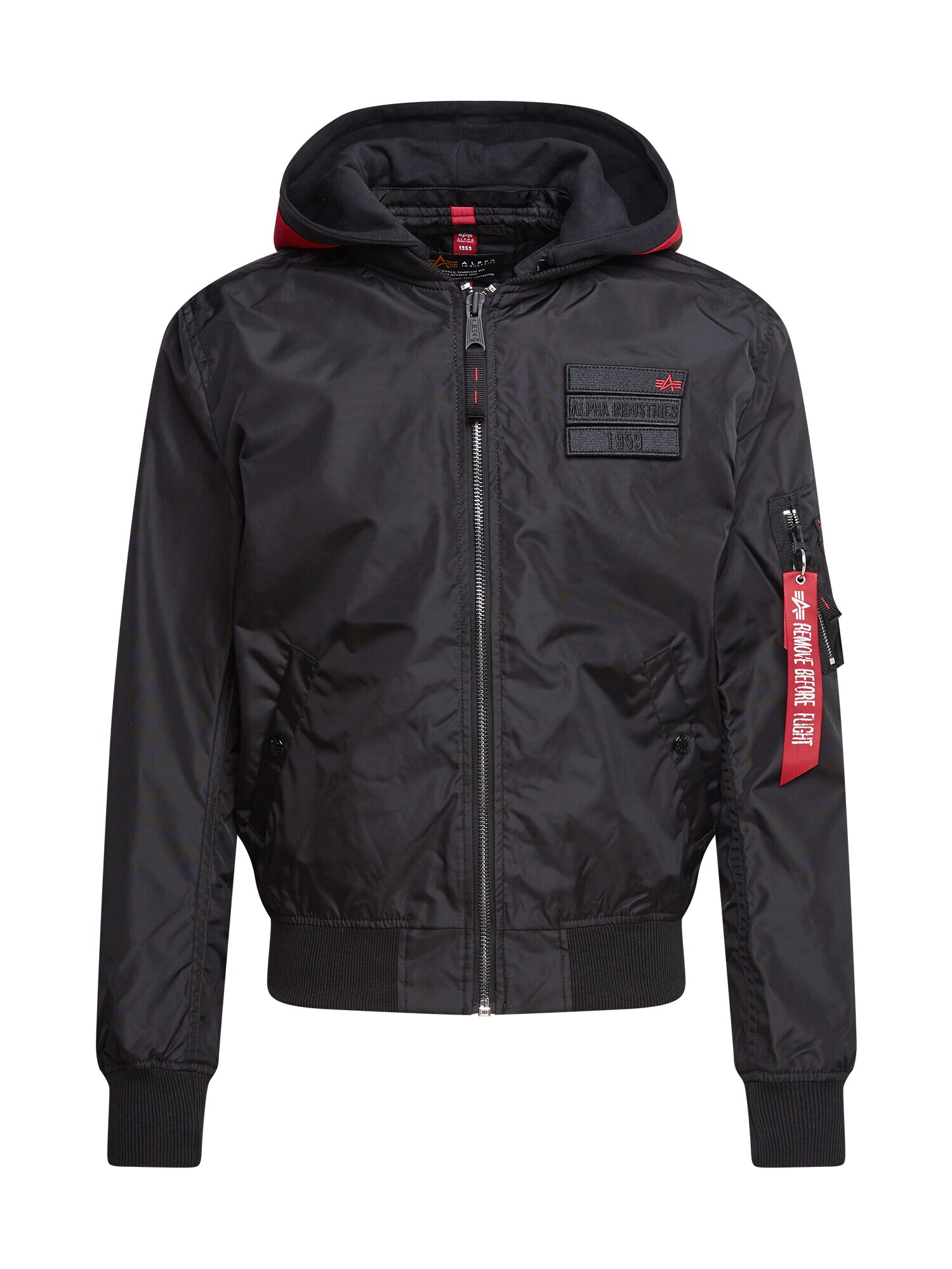 ALPHA INDUSTRIES Prehodna jakna rdeča / črna - Pepit.si