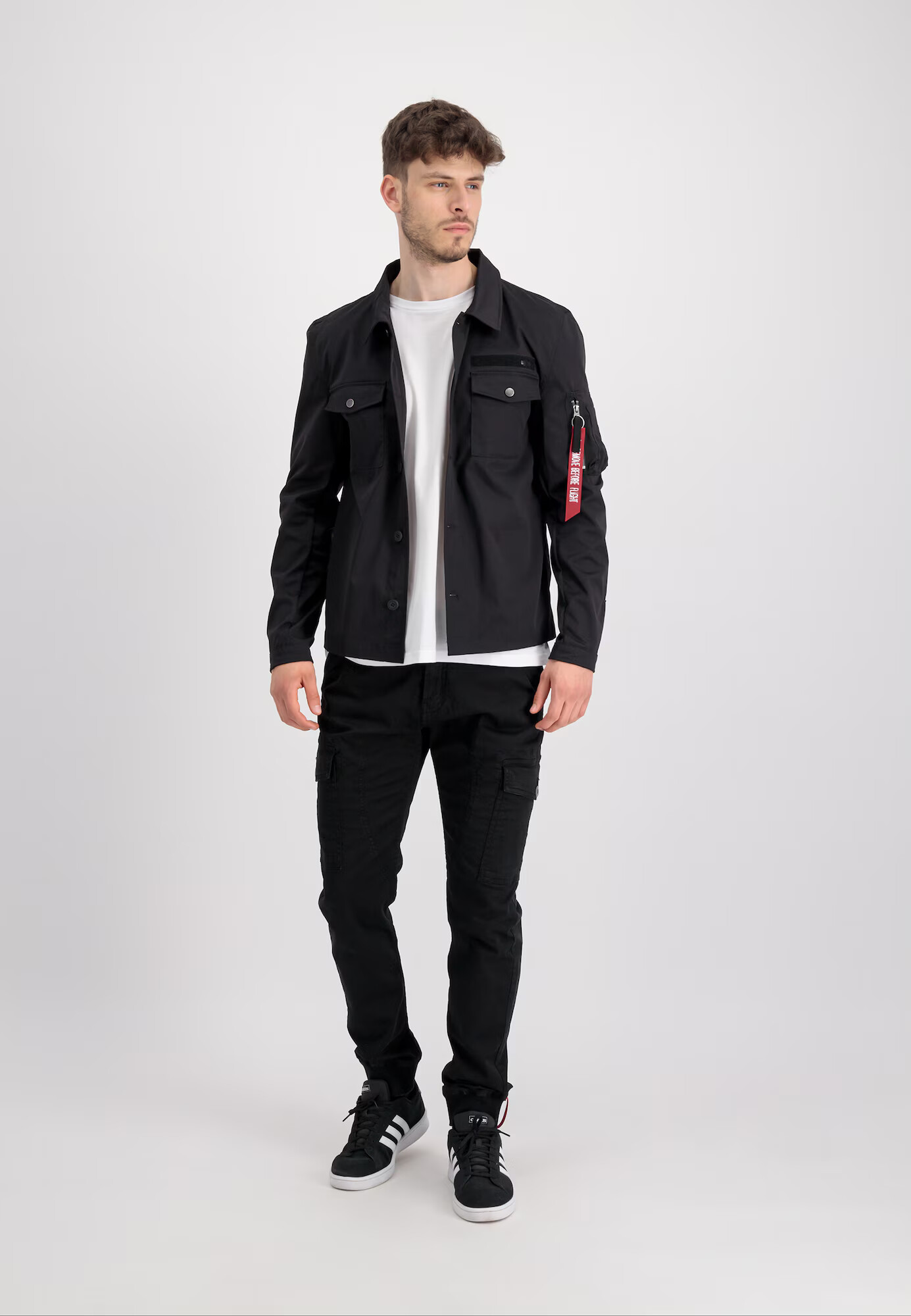 ALPHA INDUSTRIES Prehodna jakna rdeča / črna - Pepit.si