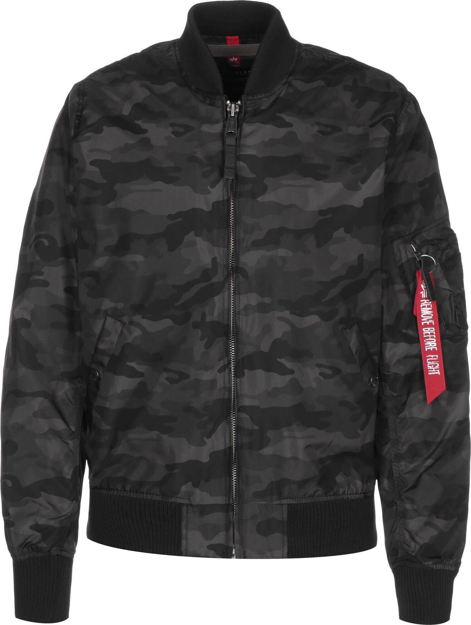 ALPHA INDUSTRIES Prehodna jakna siva / temno zelena / rdeča / črna - Pepit.si