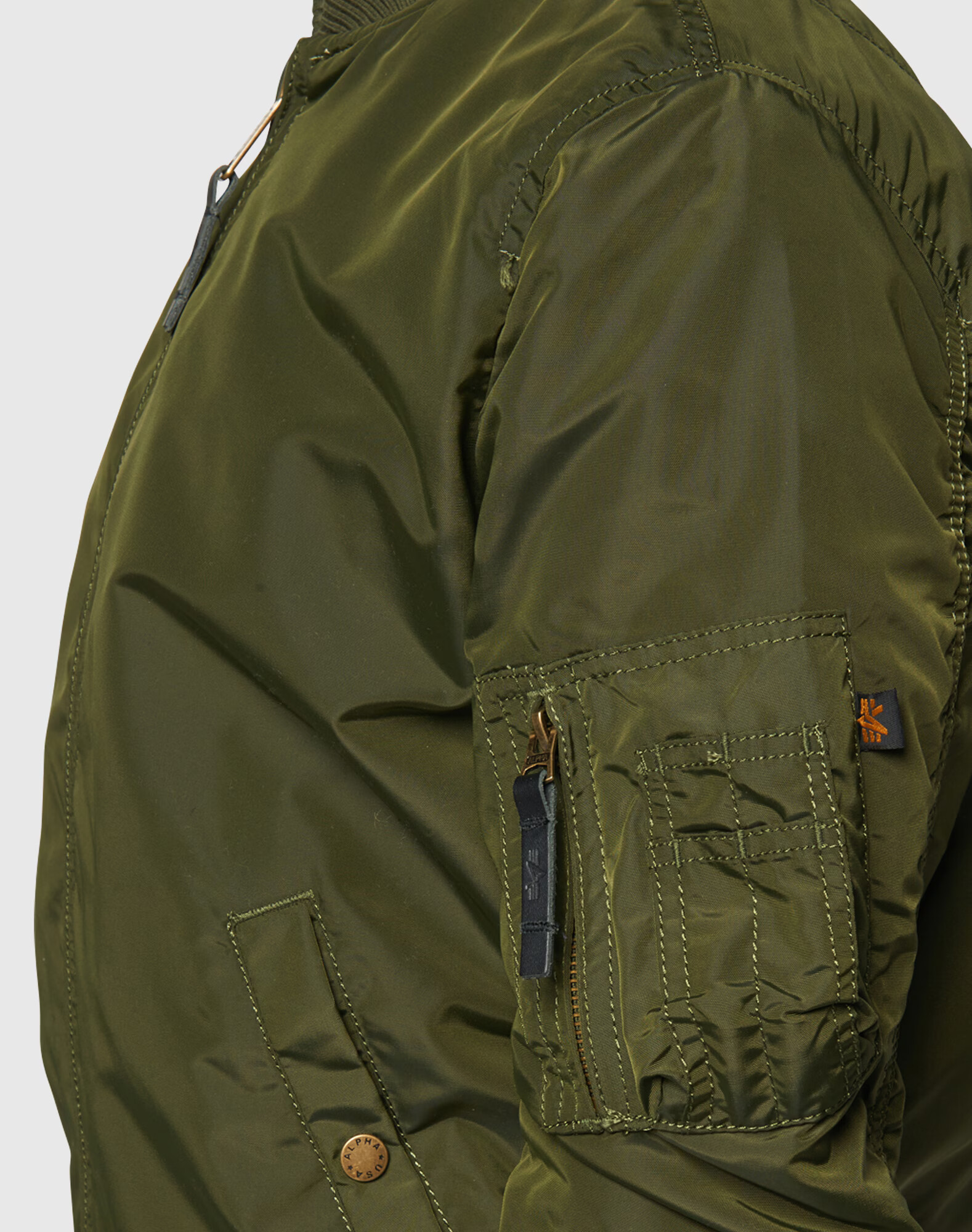 ALPHA INDUSTRIES Prehodna jakna temno zelena - Pepit.si