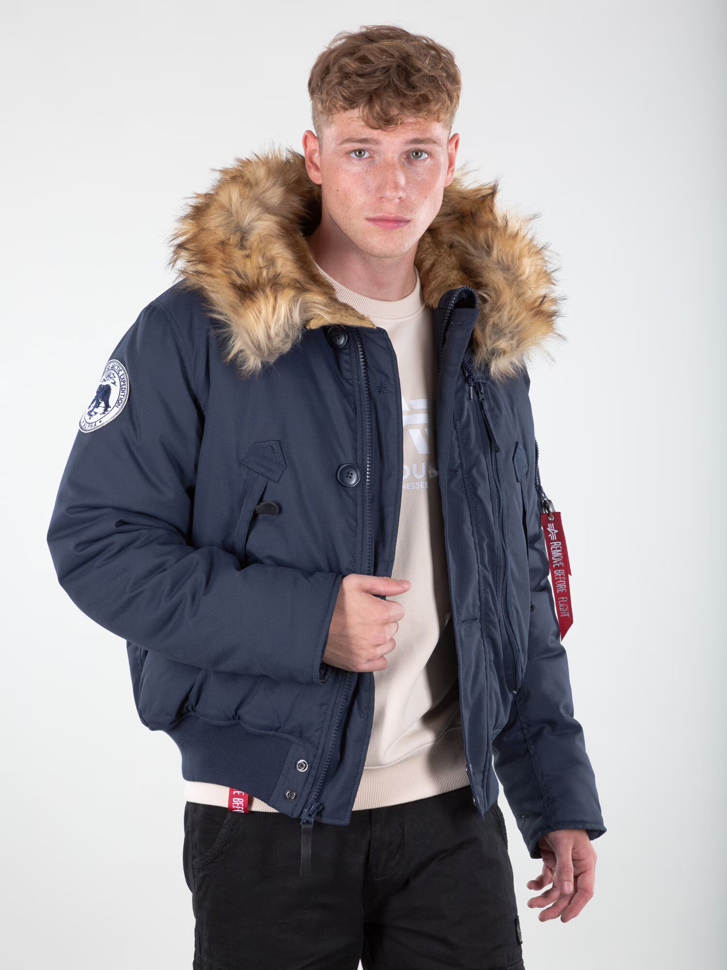 ALPHA INDUSTRIES Zimska jakna modra - Pepit.si