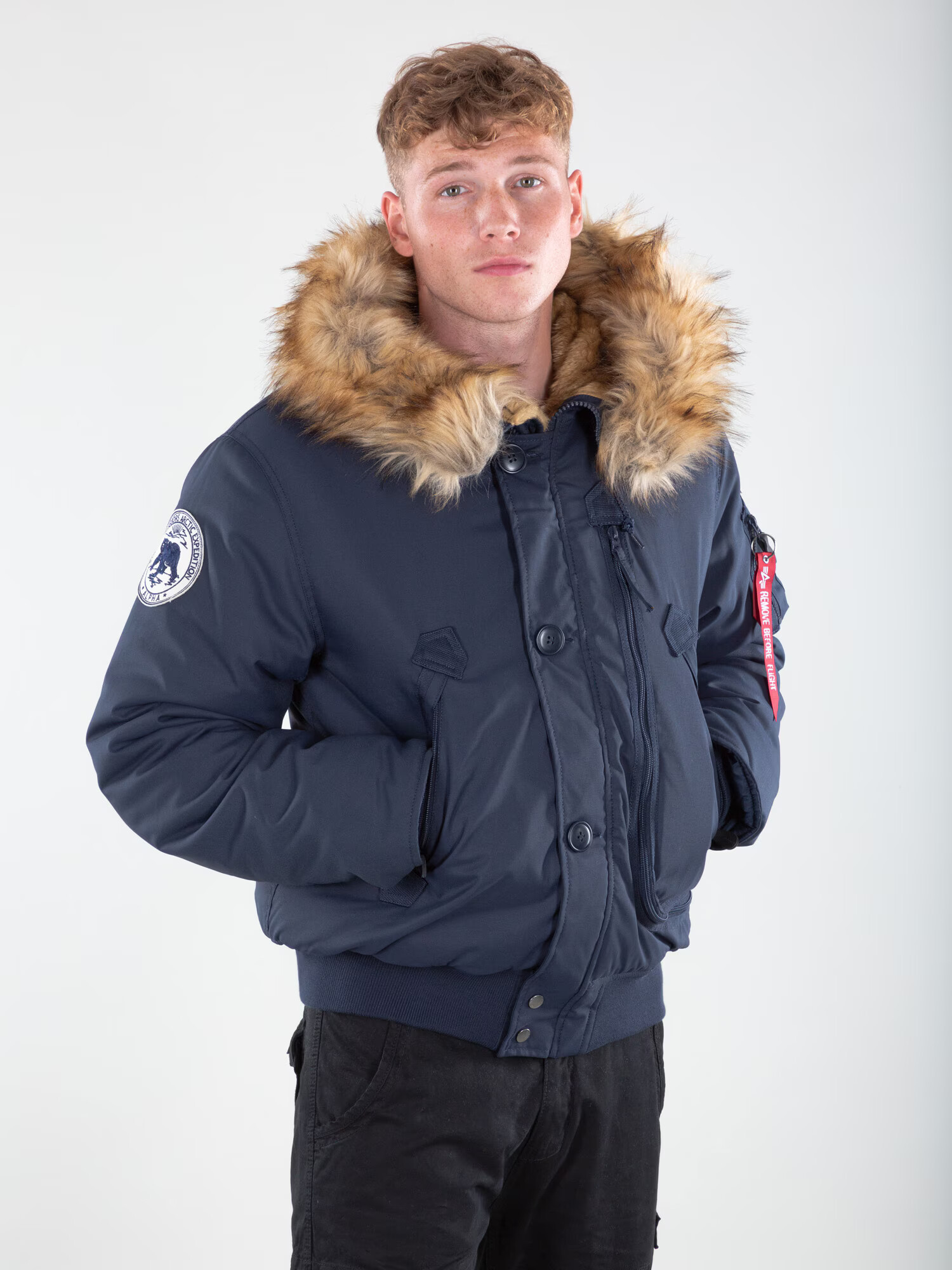 ALPHA INDUSTRIES Zimska jakna modra - Pepit.si