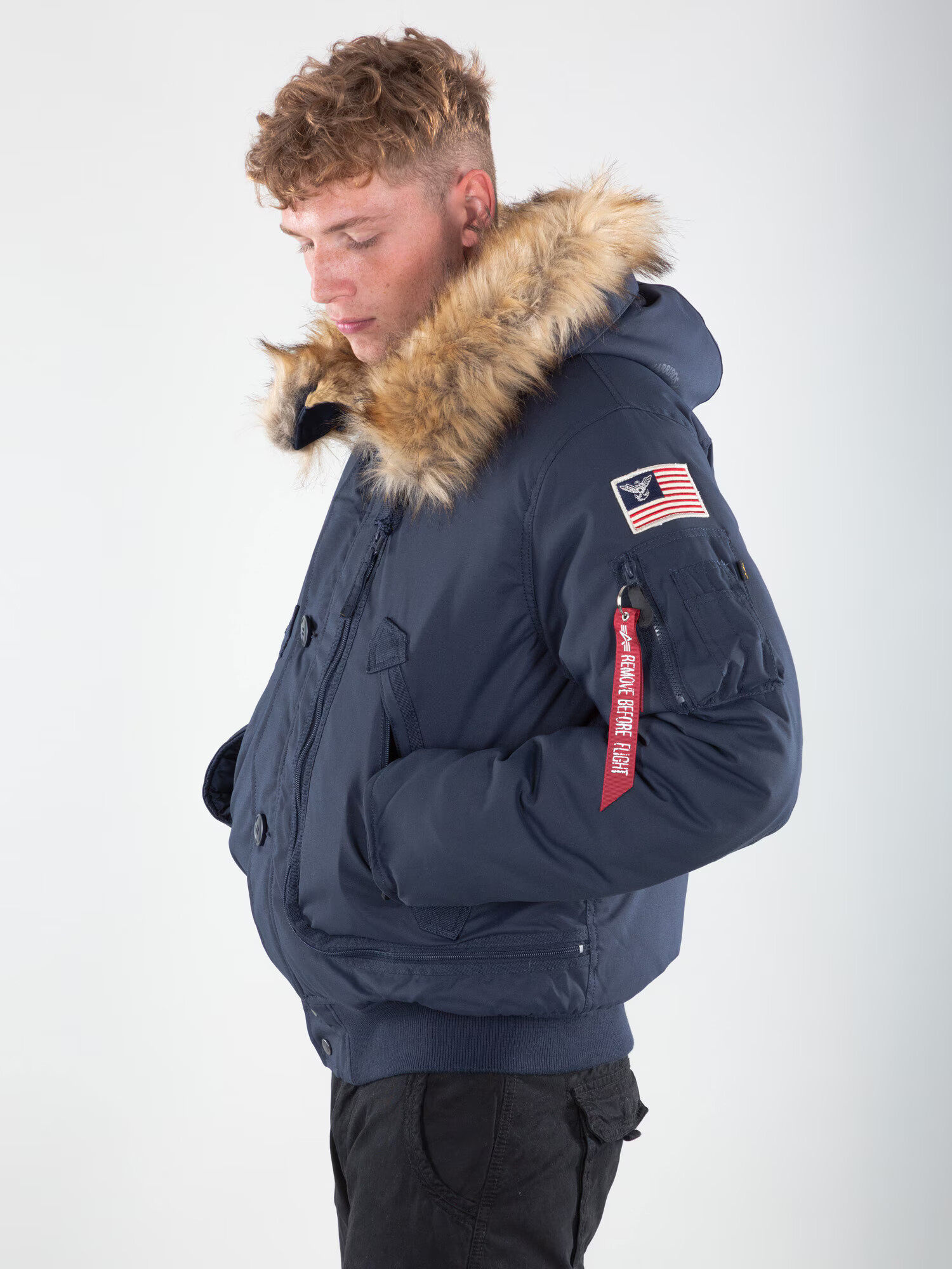 ALPHA INDUSTRIES Zimska jakna modra - Pepit.si