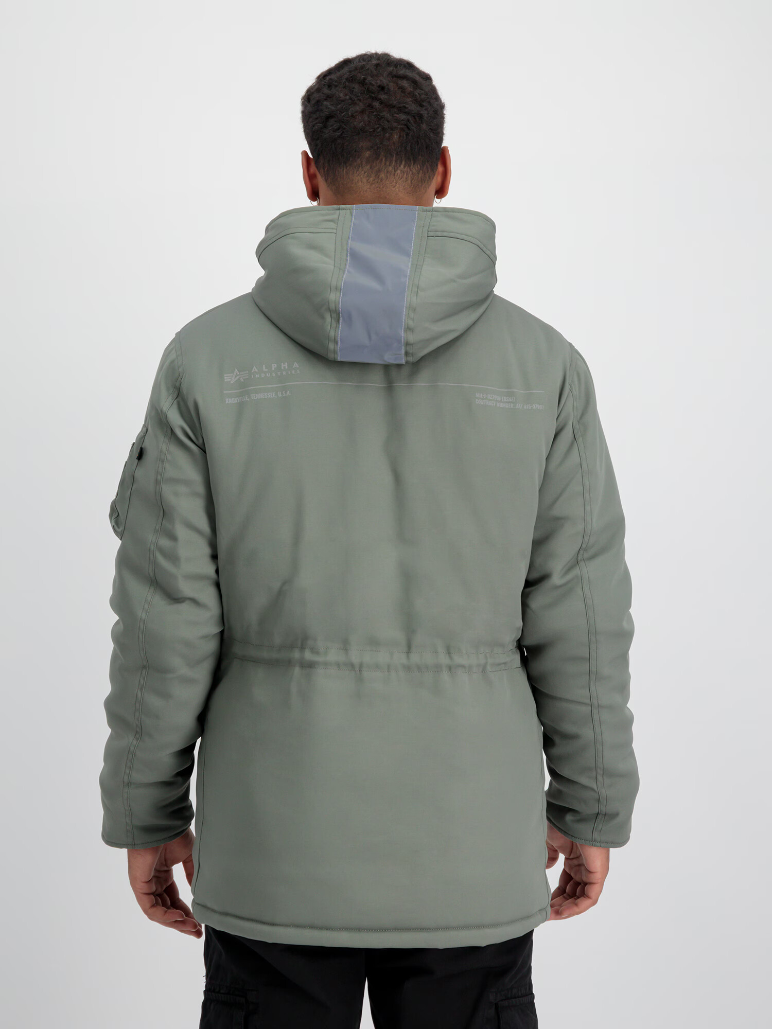 ALPHA INDUSTRIES Zimska jakna 'N3B Expedition' zelena / krvavo rdeča - Pepit.si