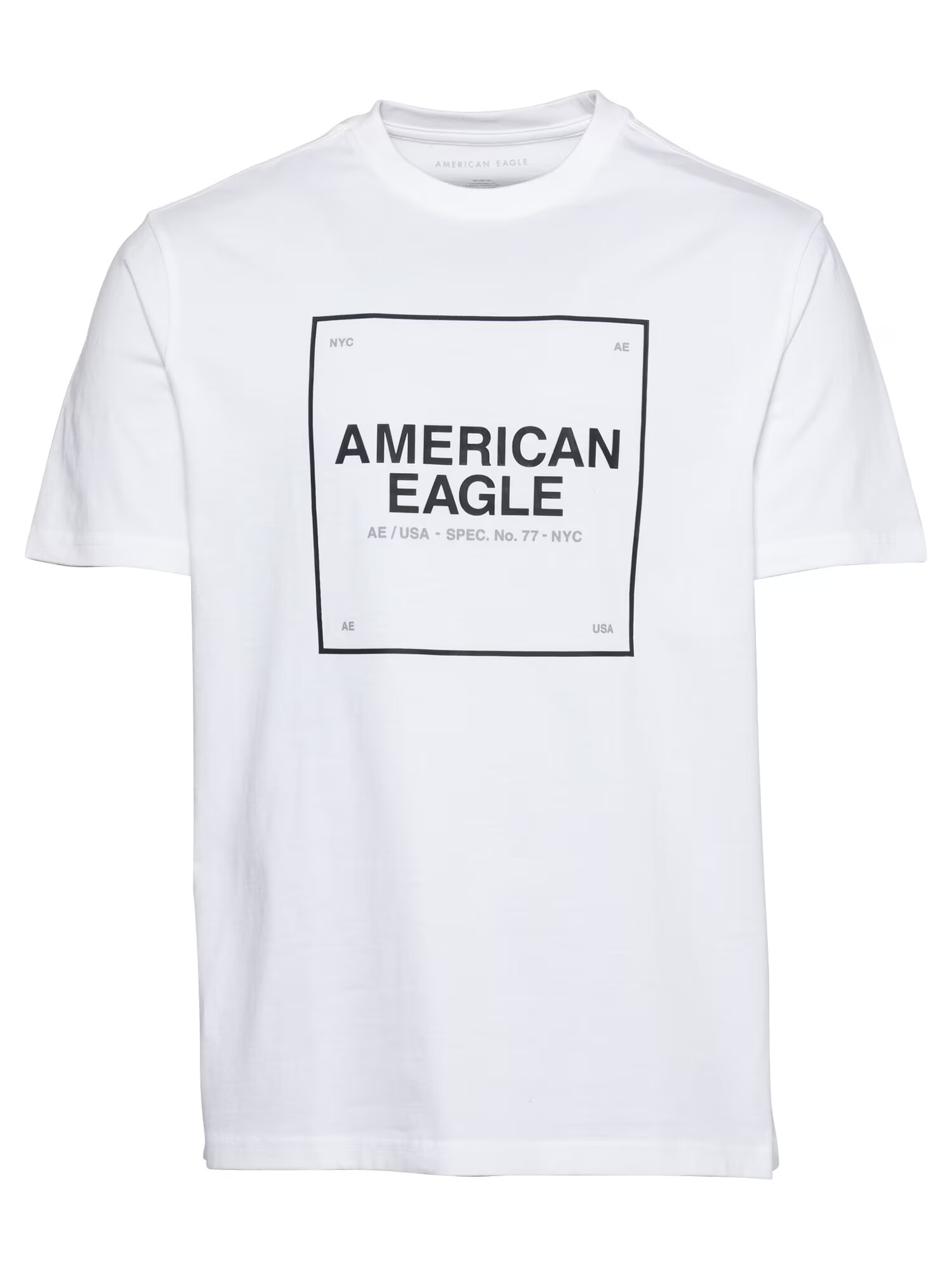 American Eagle Majica bela / črna - Pepit.si